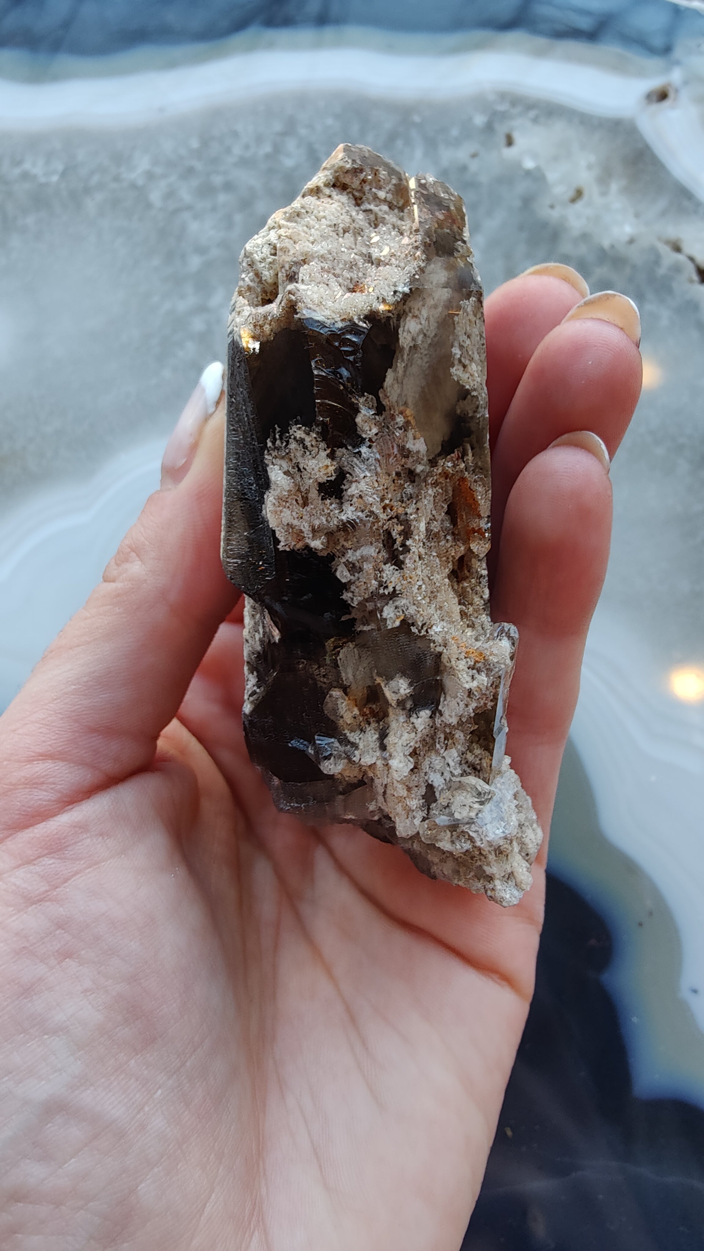 Lodalite Included Smokey Quartz Point | Minerals | Wiccan Center