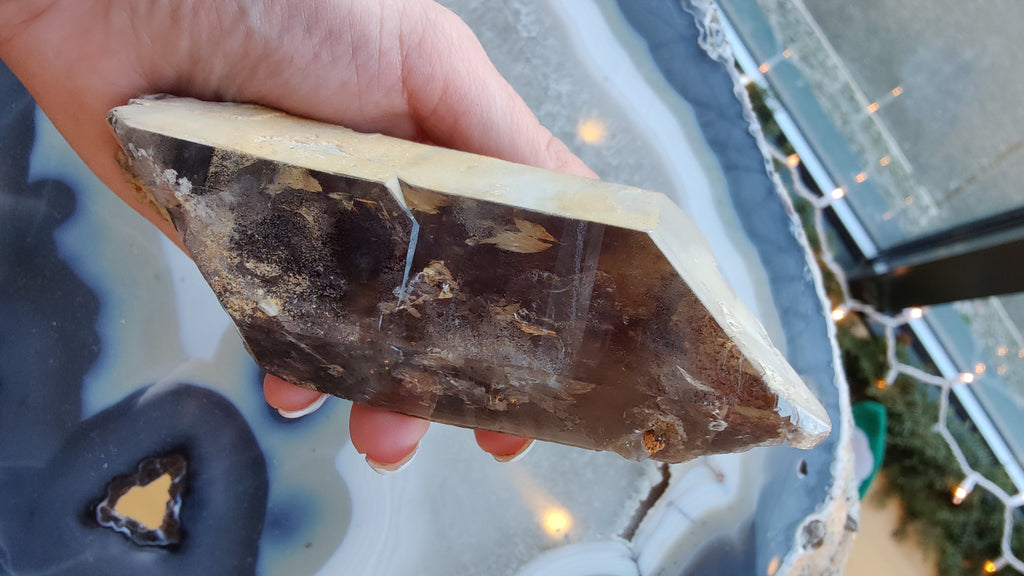 Lodalite Included Smokey Quartz Point | Minerals | Wiccan Center