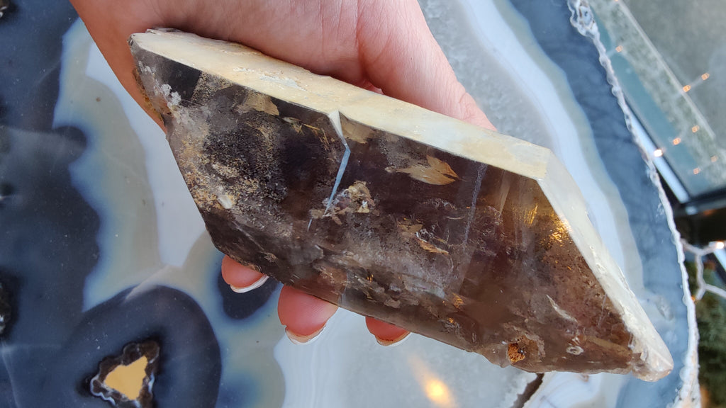 Lodalite Included Smokey Quartz Point | Minerals | Wiccan Center