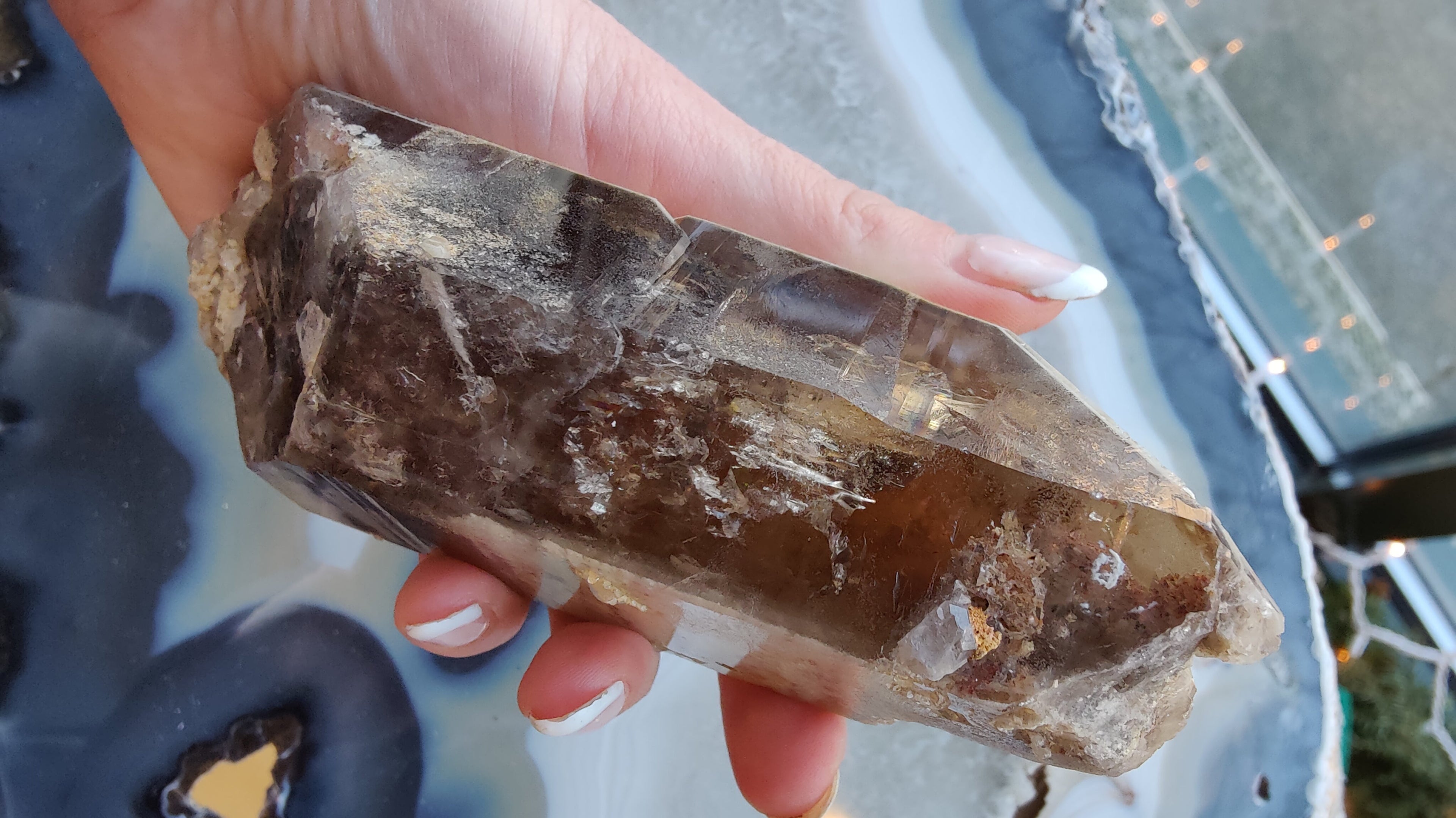 Lodalite Included Smokey Quartz Point | Minerals | Wiccan Center