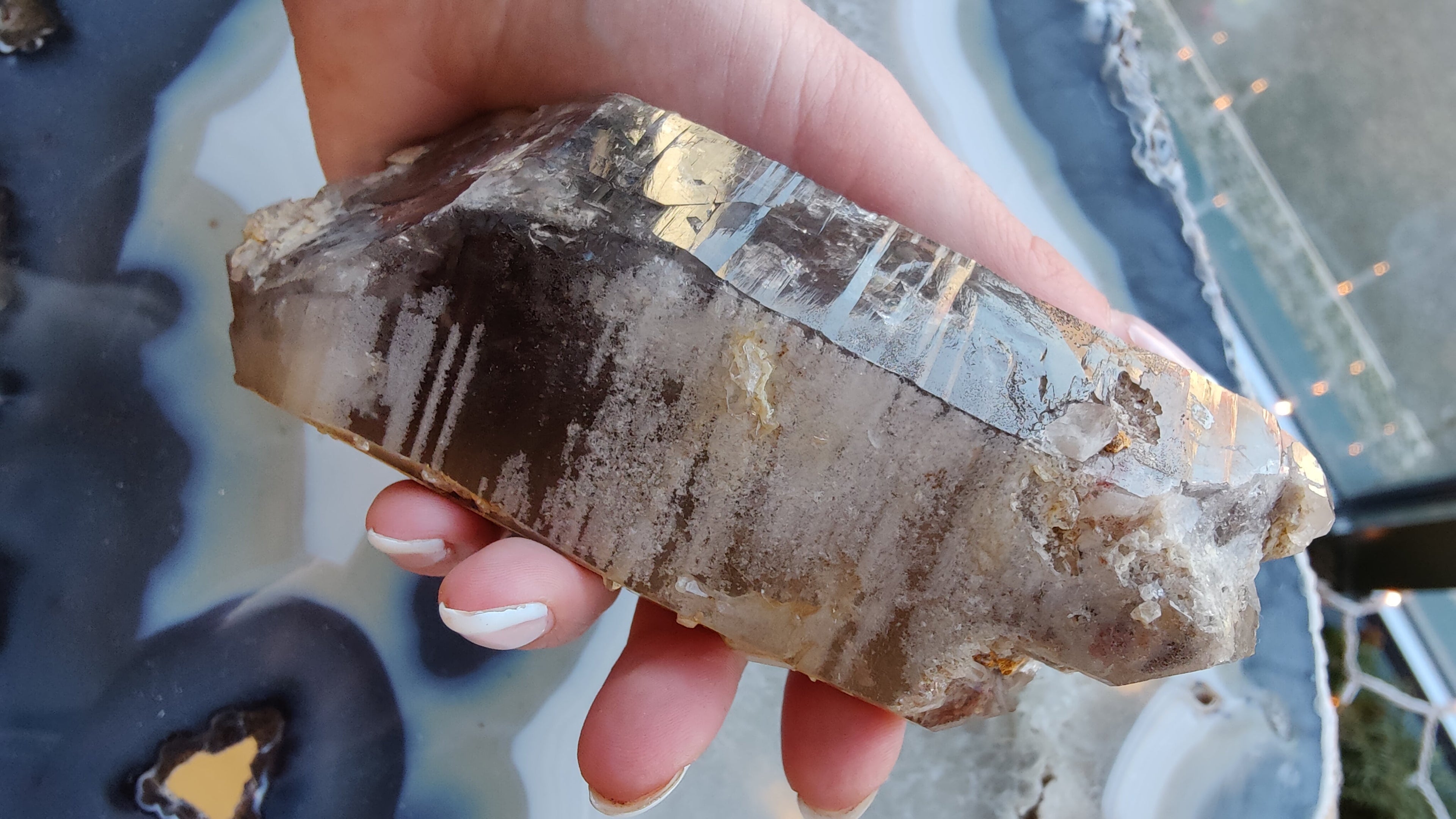 Lodalite Included Smokey Quartz Point | Minerals | Wiccan Center