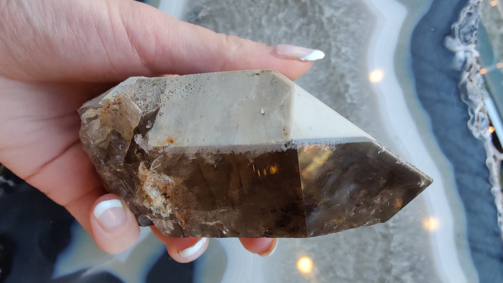 Lodalite Included Smokey Quartz Point | Minerals | Wiccan Center