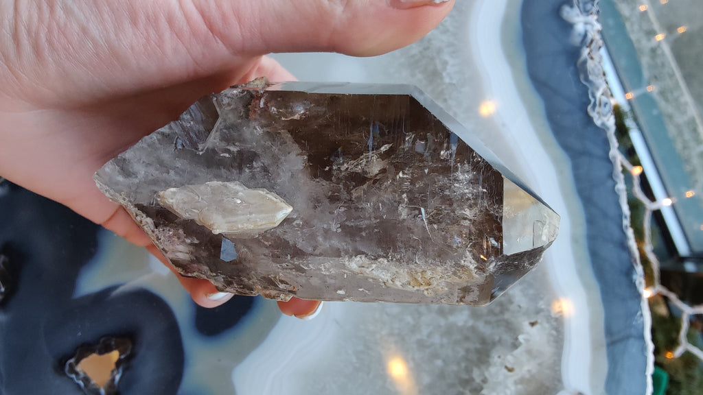 Lodalite Included Smokey Quartz Point | Minerals | Wiccan Center