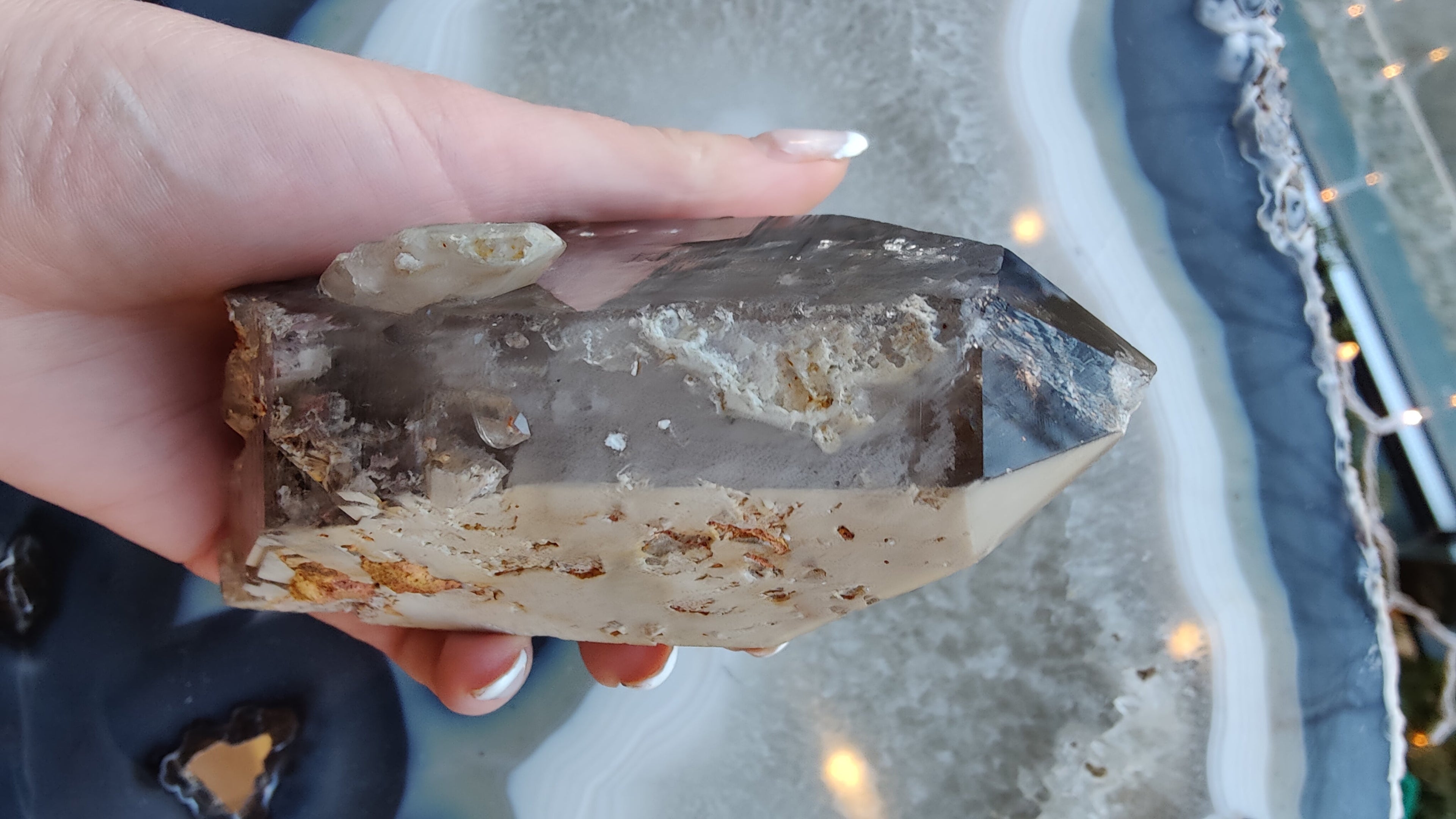 Lodalite Included Smokey Quartz Point | Minerals | Wiccan Center