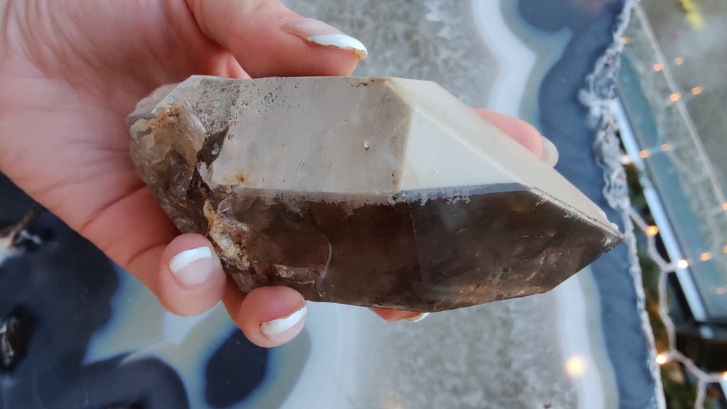 Lodalite Included Smokey Quartz Point | Minerals | Wiccan Center
