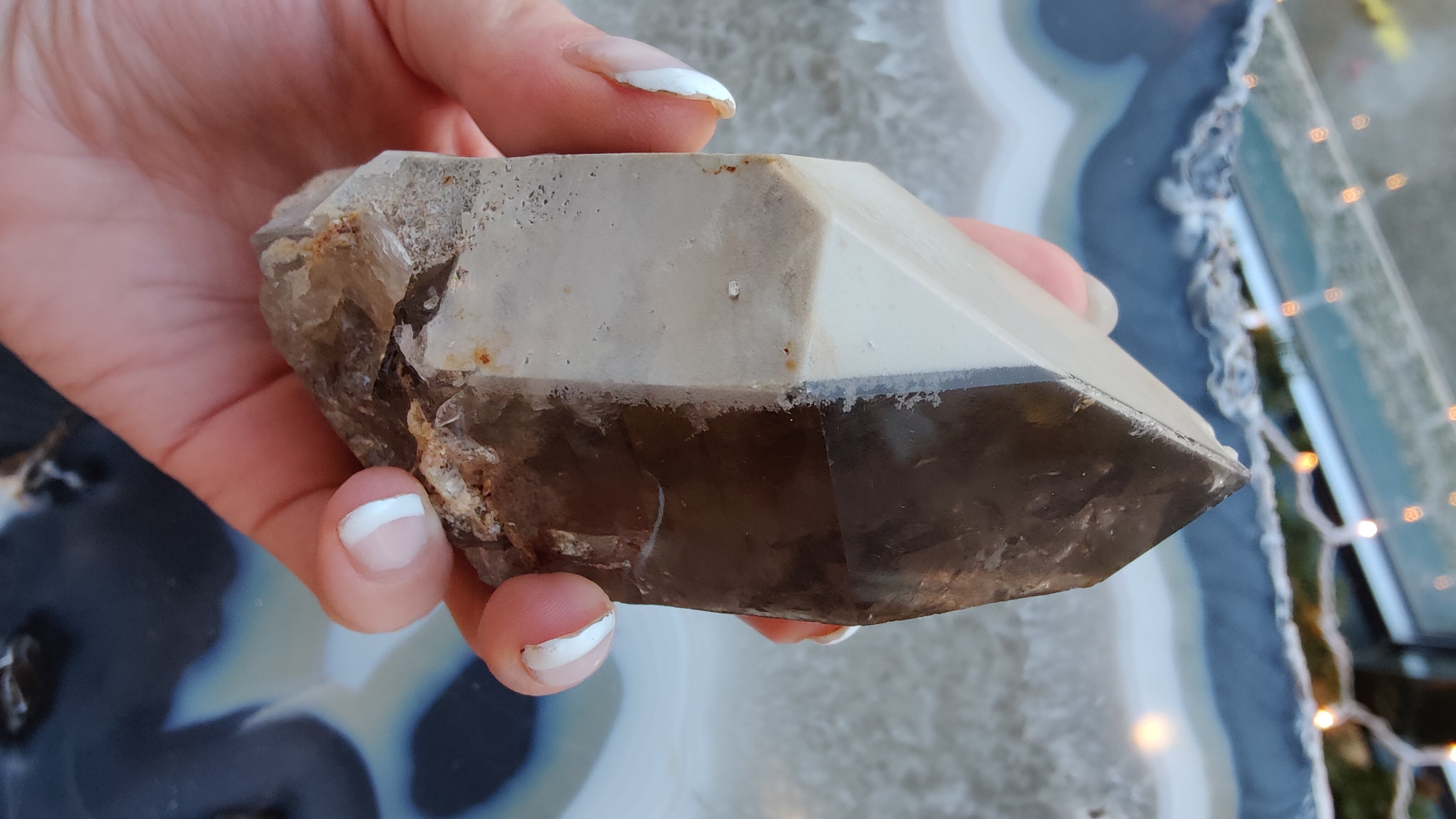 Lodalite Included Smokey Quartz Point | Minerals | Wiccan Center
