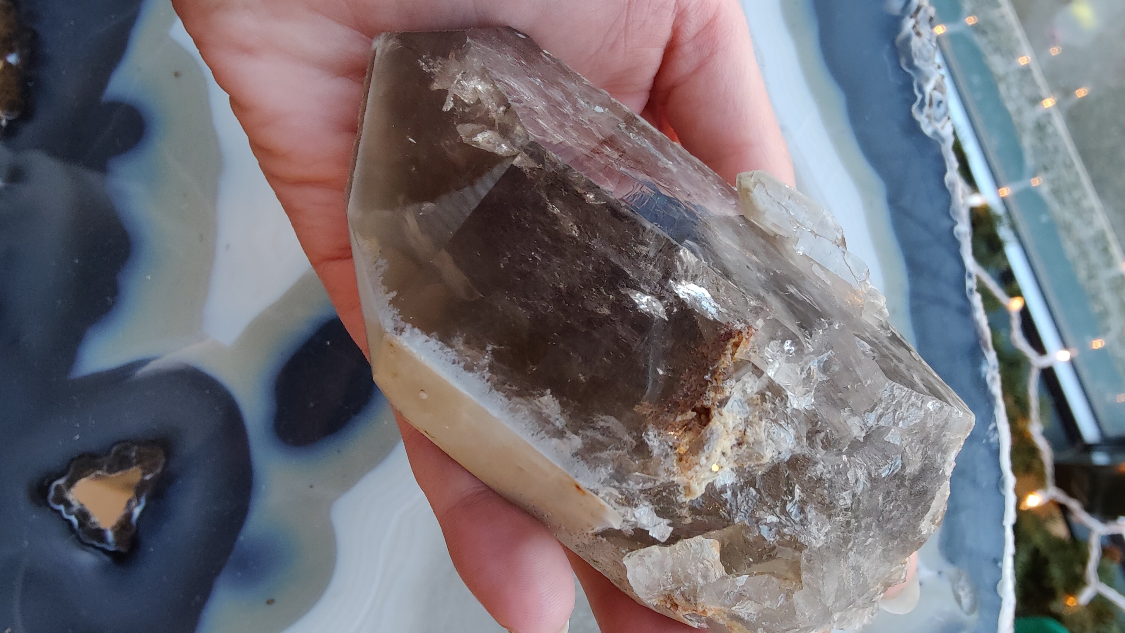Lodalite Included Smokey Quartz Point | Minerals | Wiccan Center