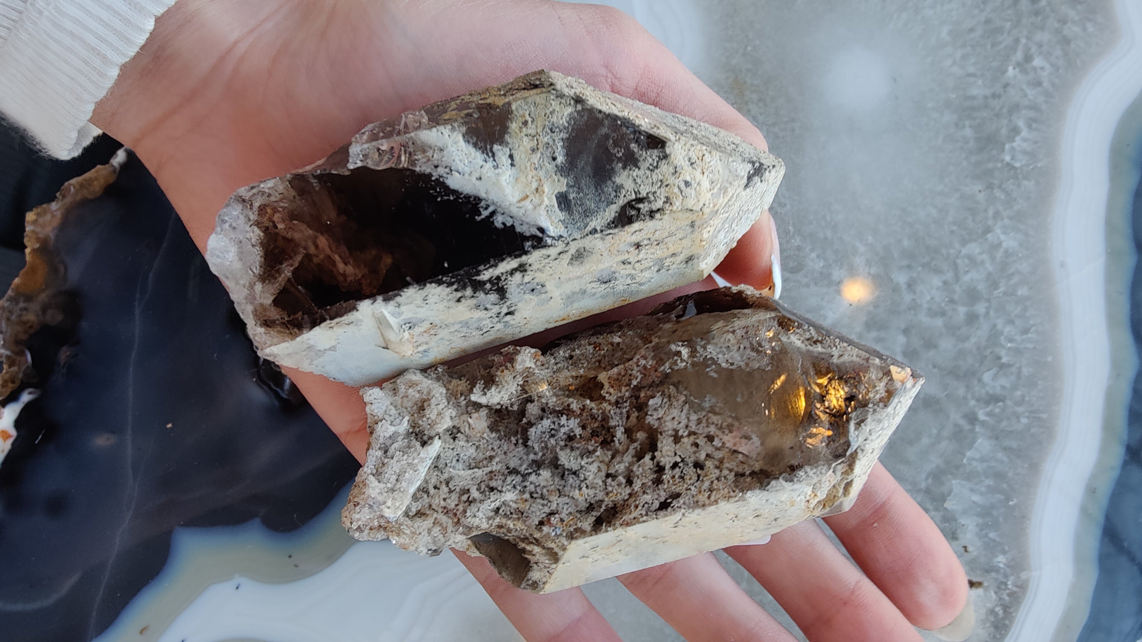 Lodalite Included Smokey Quartz Point | Minerals | Wiccan Center