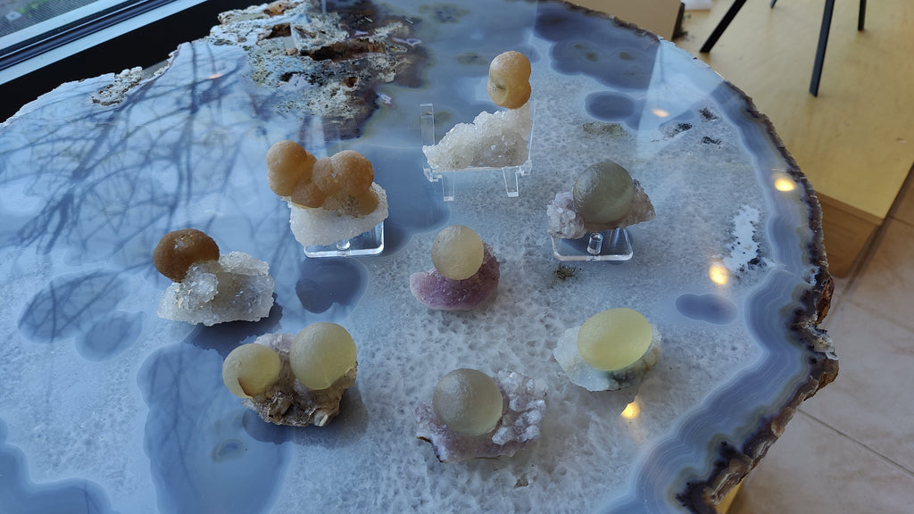 Fluorite Ball on Quartz Matrix from India | Minerals | Wiccan Center