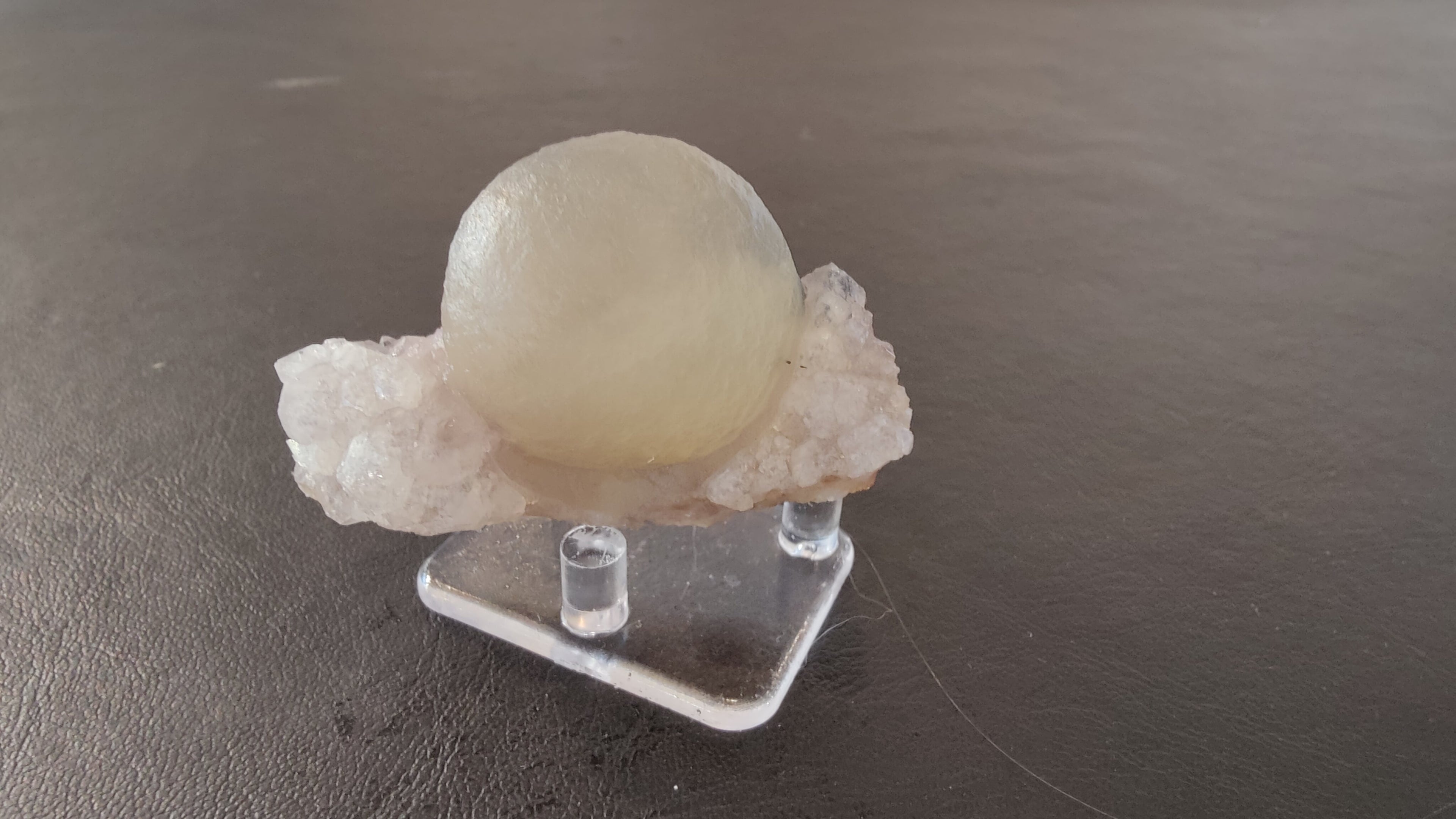 Fluorite Ball on Quartz Matrix from India | Minerals | Wiccan Center