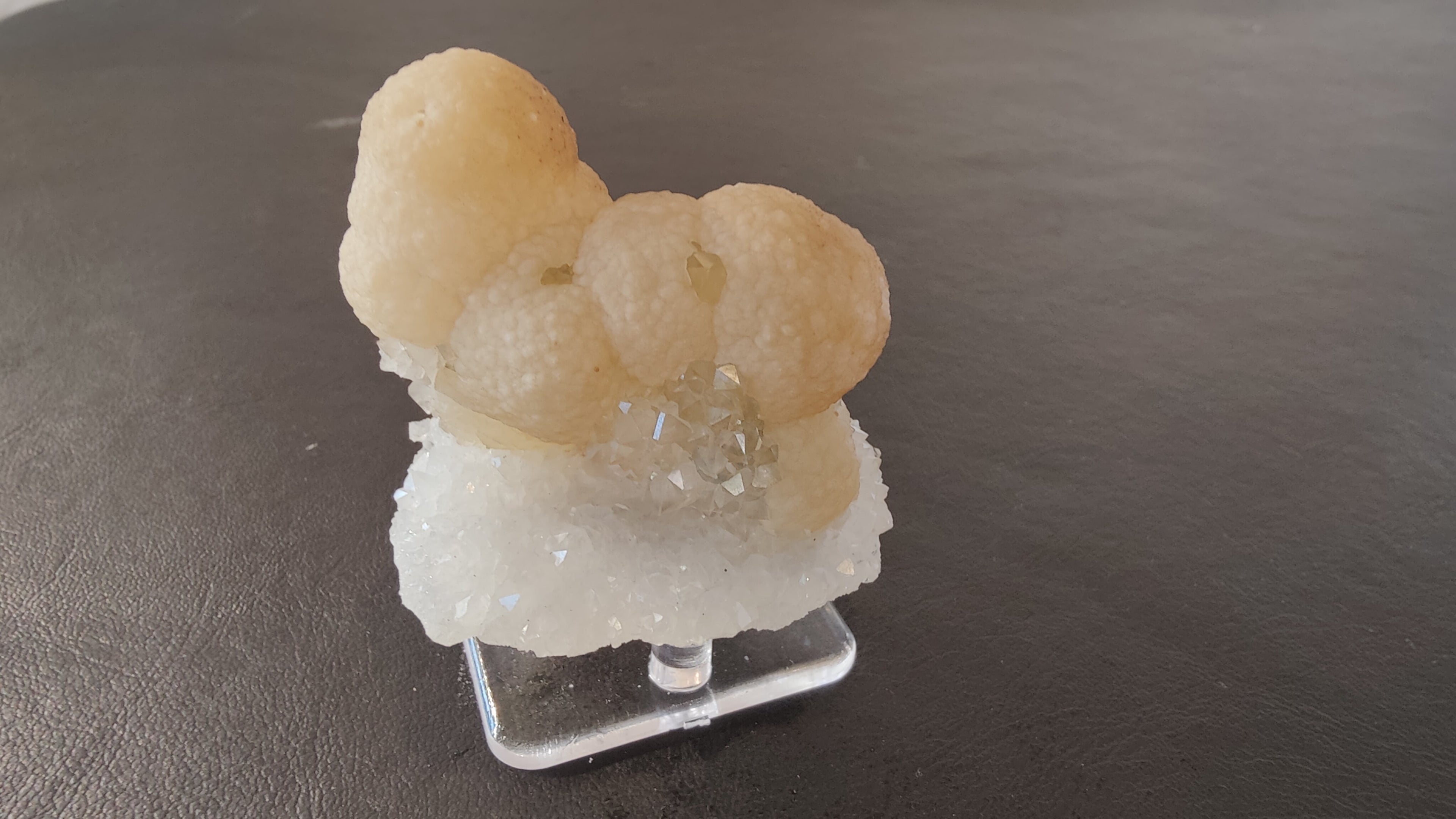 Fluorite Ball on Quartz Matrix from India | Minerals | Wiccan Center