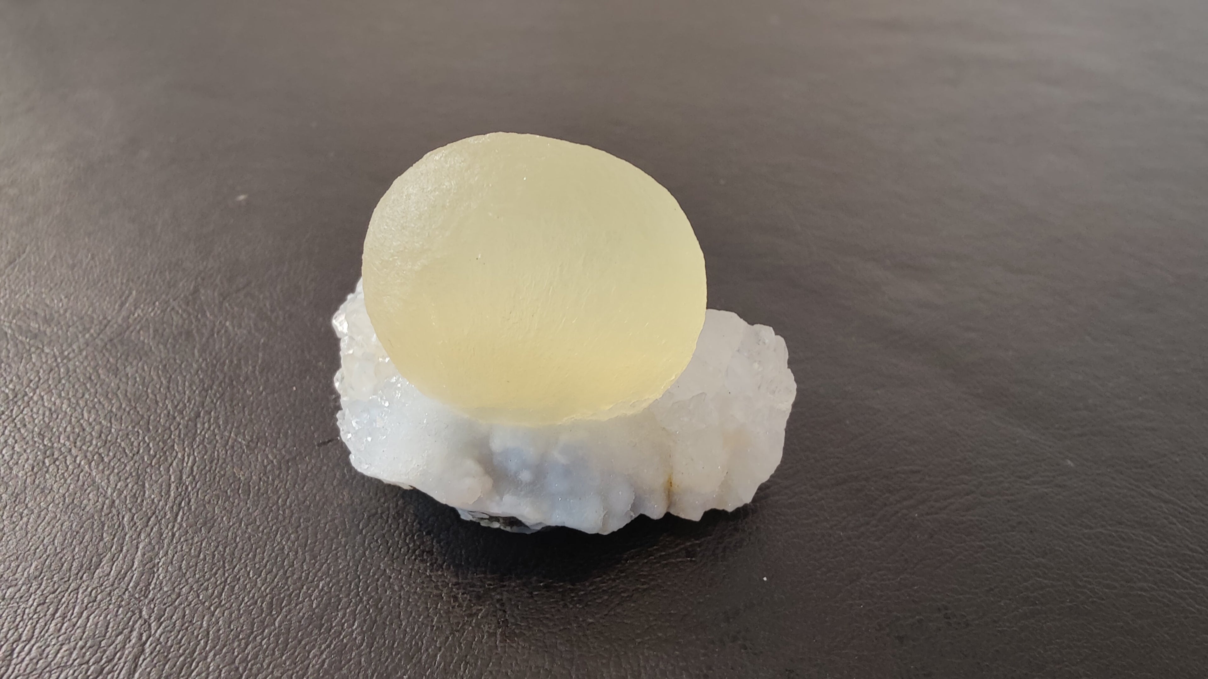 Fluorite Ball on Quartz Matrix from India | Minerals | Wiccan Center