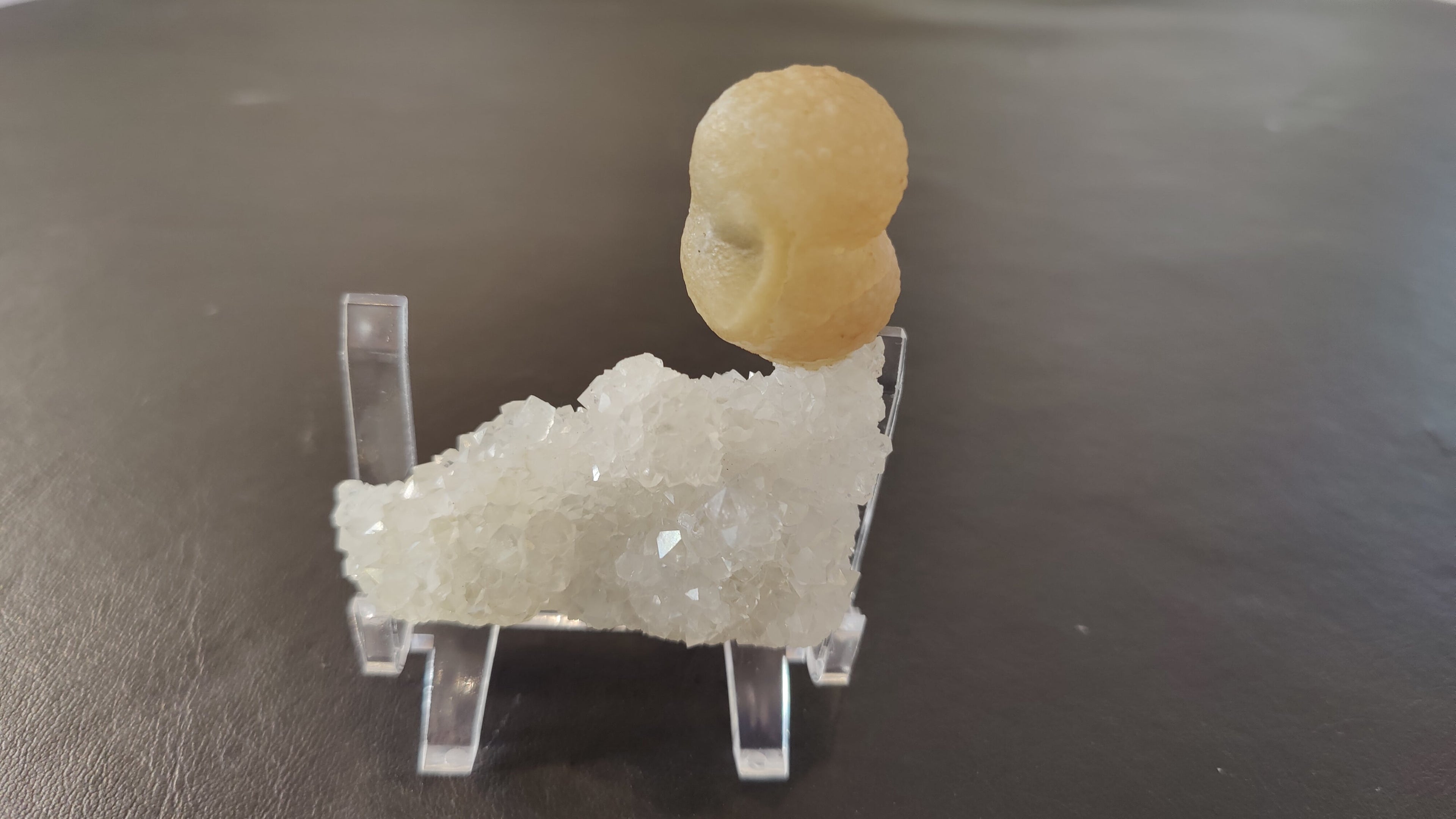 Fluorite Ball on Quartz Matrix from India | Minerals | Wiccan Center