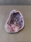 Amethyst with Calcite Crystal Inclusions Geode Sculpture | Lapidary | Wiccan Center