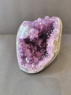 Amethyst Geode with Stalactite Formation Sculpture | Lapidary | Wiccan Center