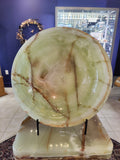 Green Onyx Decorative Bowl 14" | Lapidary | Wiccan Center