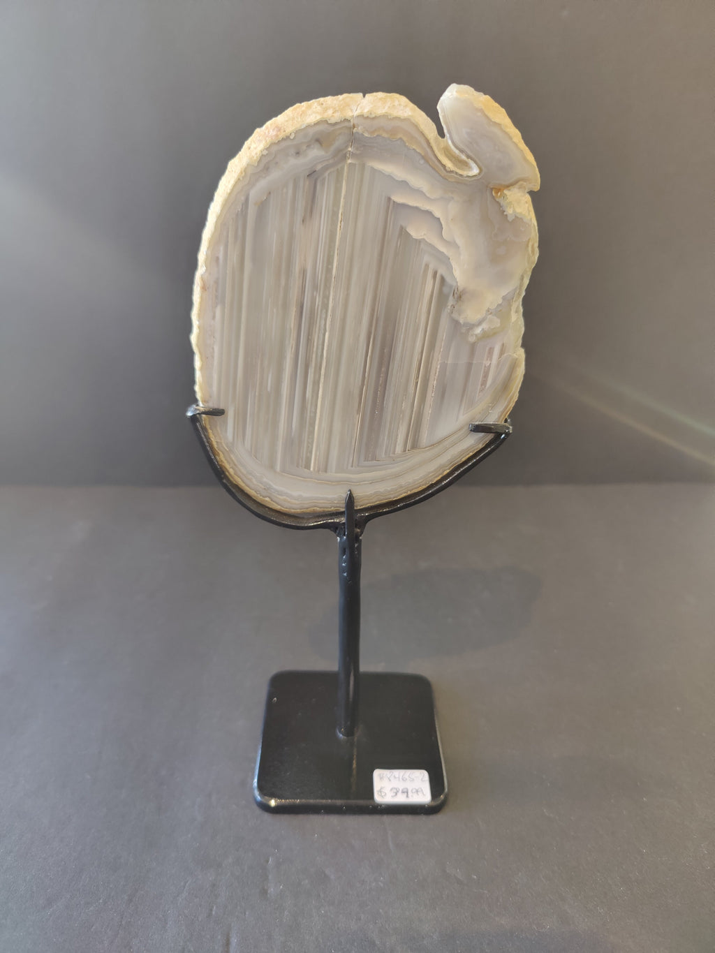 Agate Slice on Metal Display Stand | Lapidary | Wiccan Center