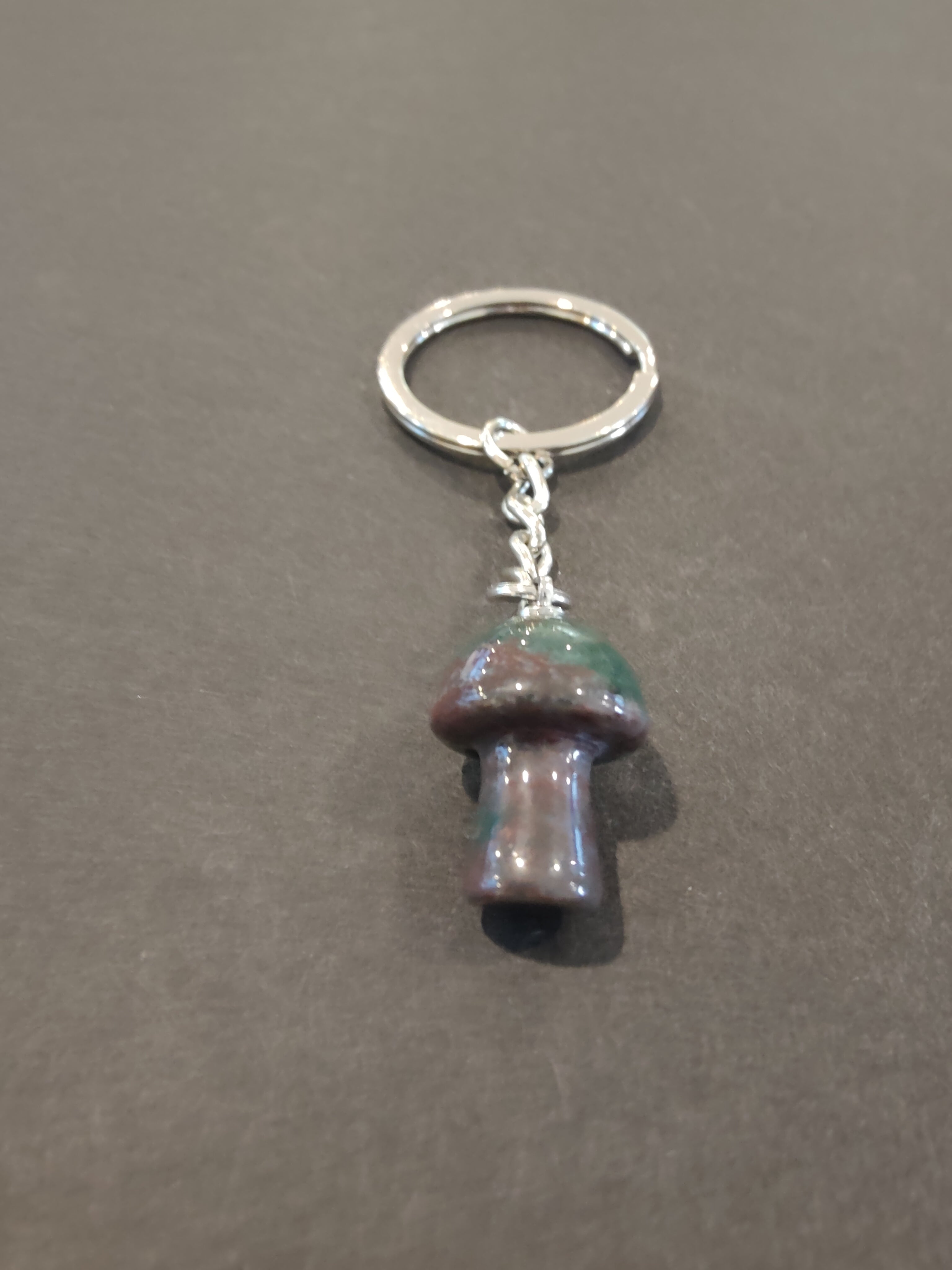 Stone Mushroom Keychain | Lapidary | Wiccan Center