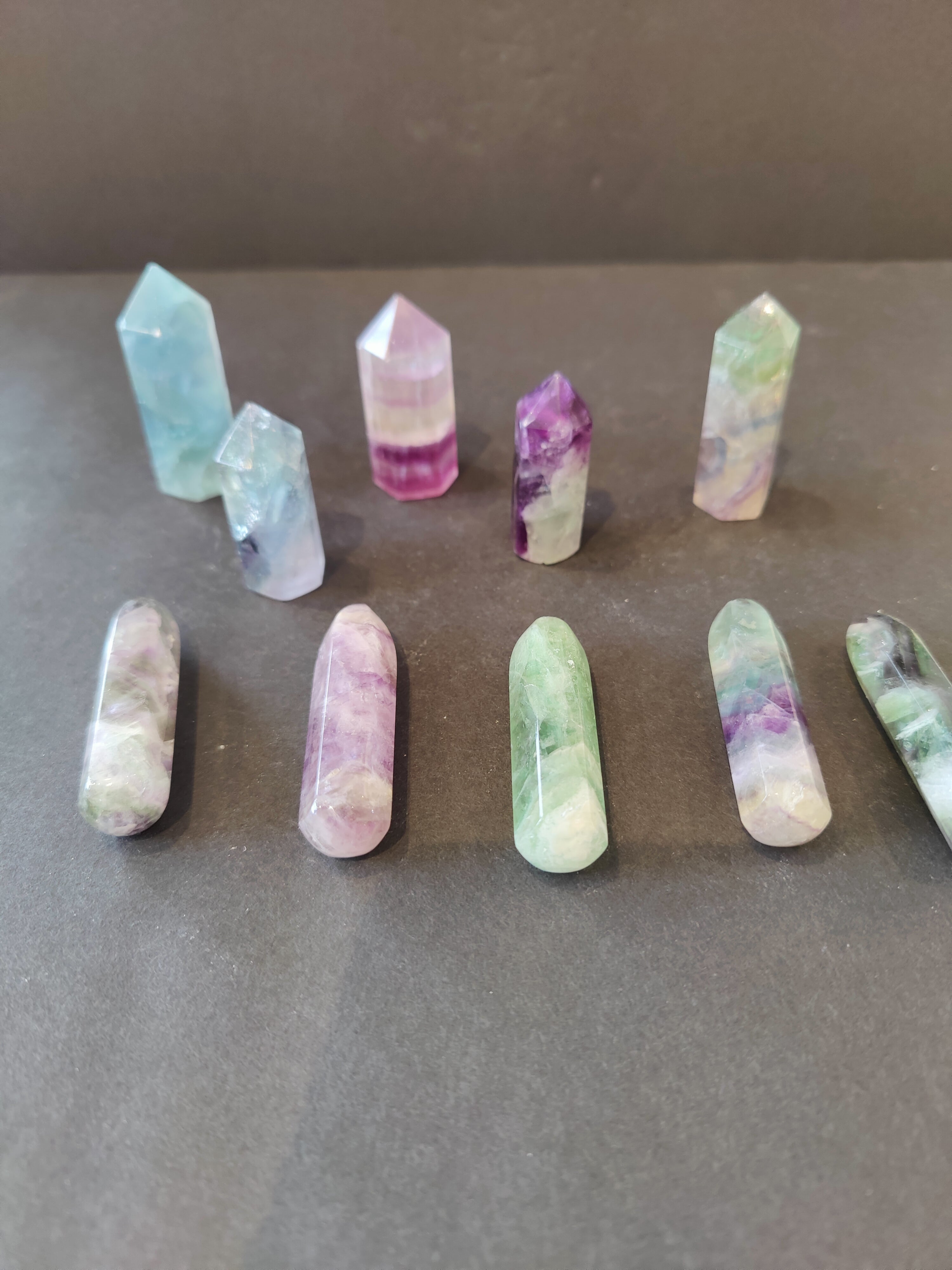 Multi Color Fluorite Point | Lapidary | Wiccan Center