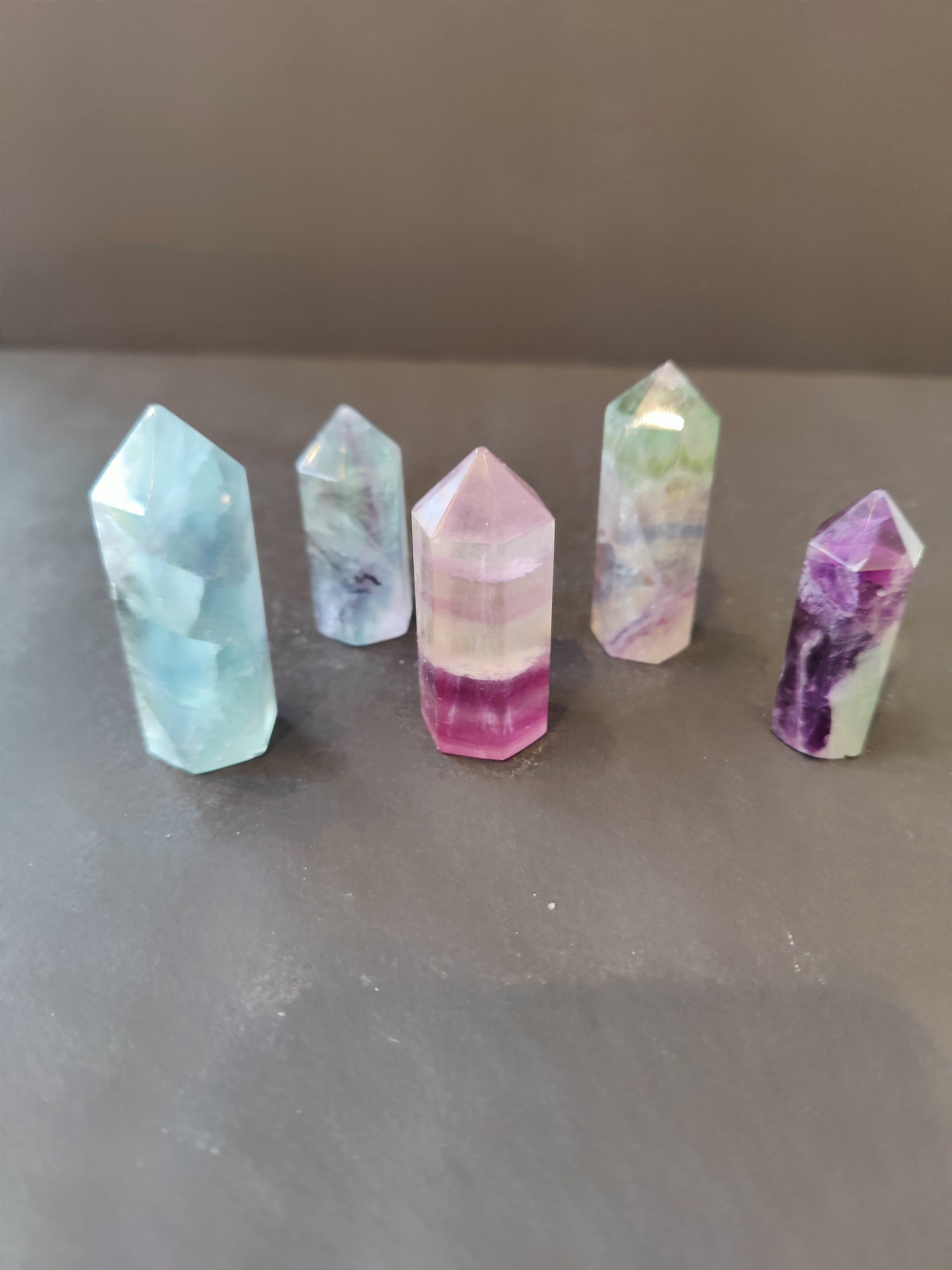Multi Color Fluorite Point | Lapidary | Wiccan Center