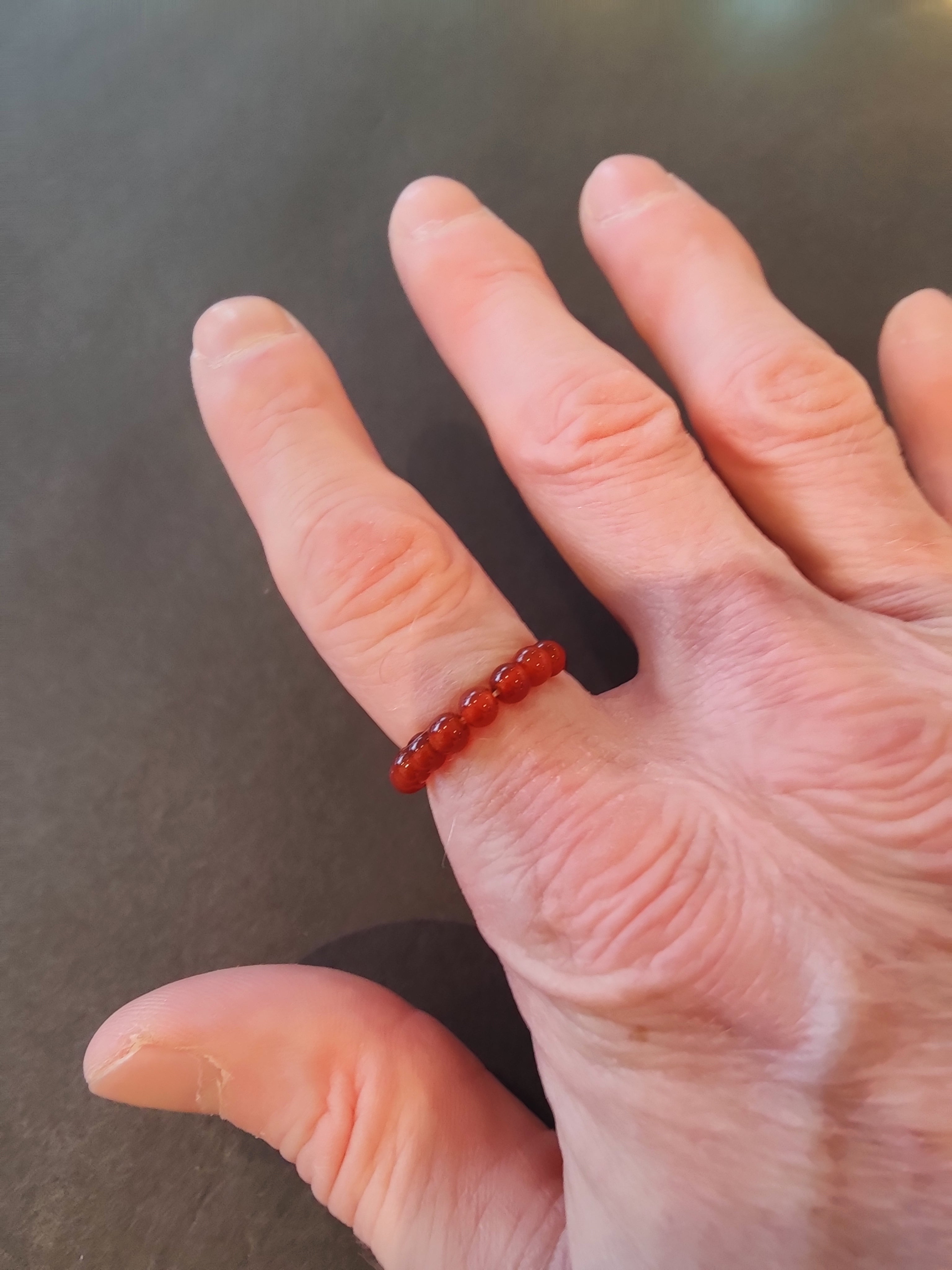 Beaded 4mm Stone Ring | Jewelry | Wiccan Center
