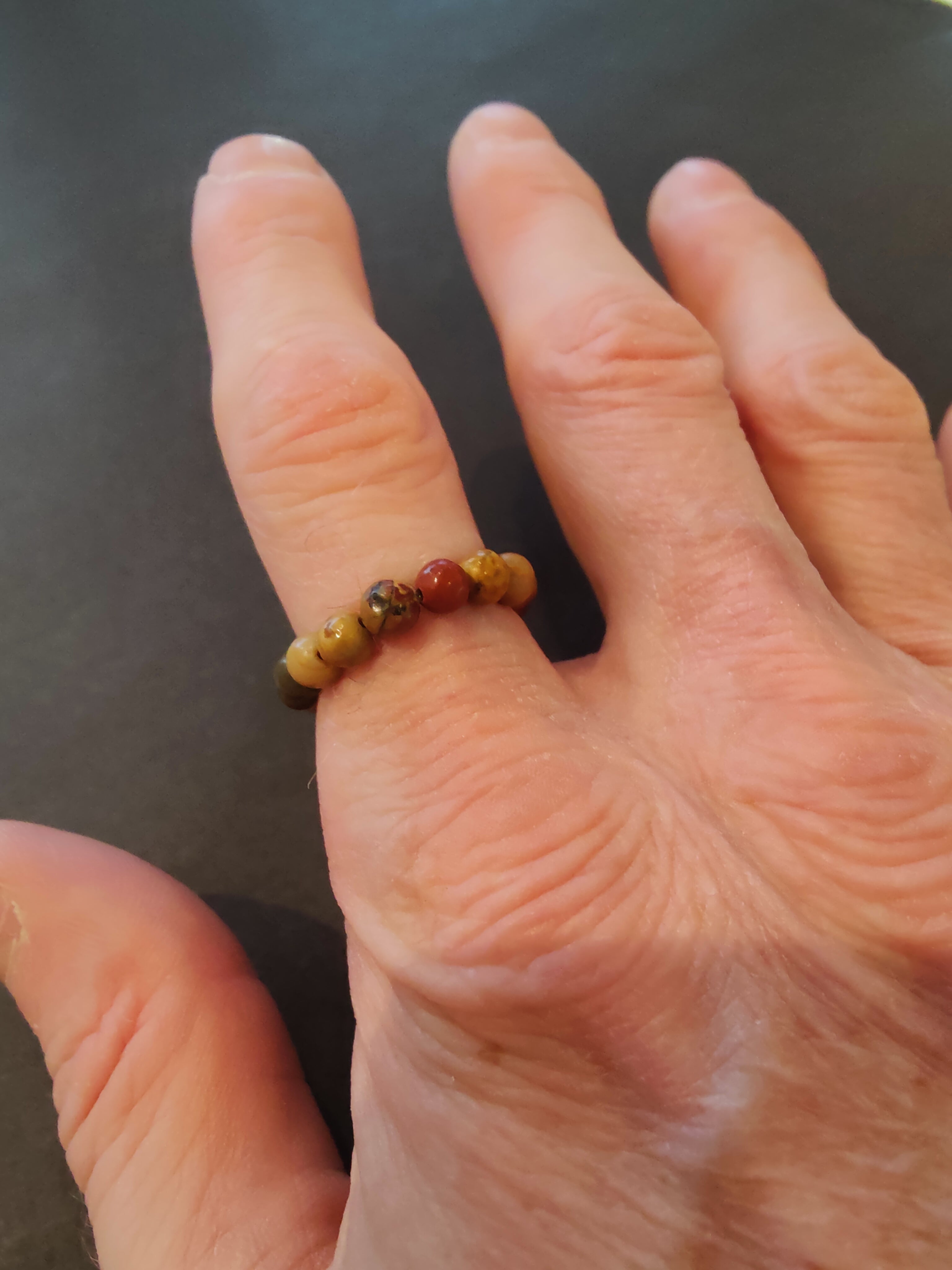 Beaded 4mm Stone Ring | Jewelry | Wiccan Center