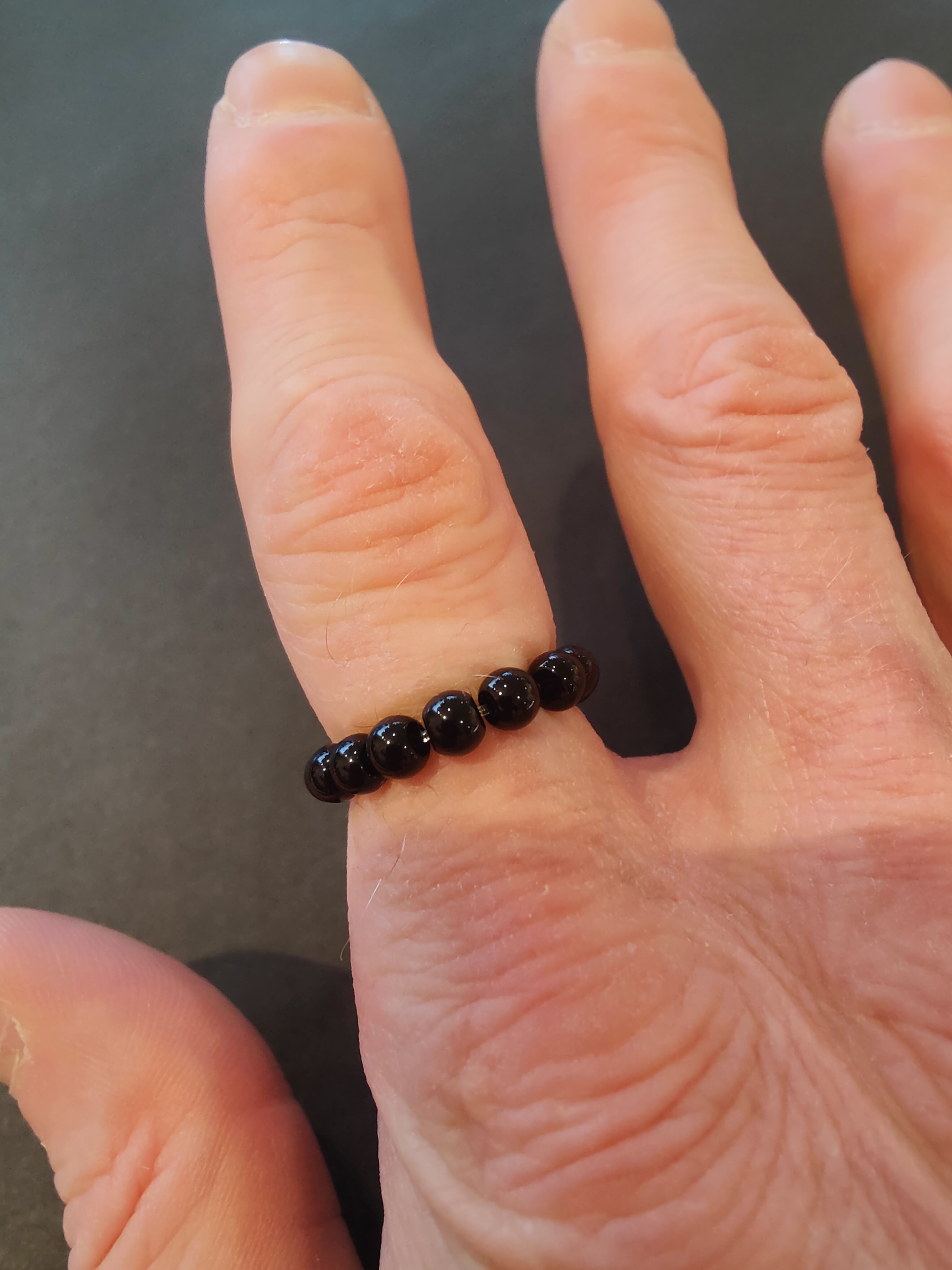 Beaded 4mm Stone Ring | Jewelry | Wiccan Center