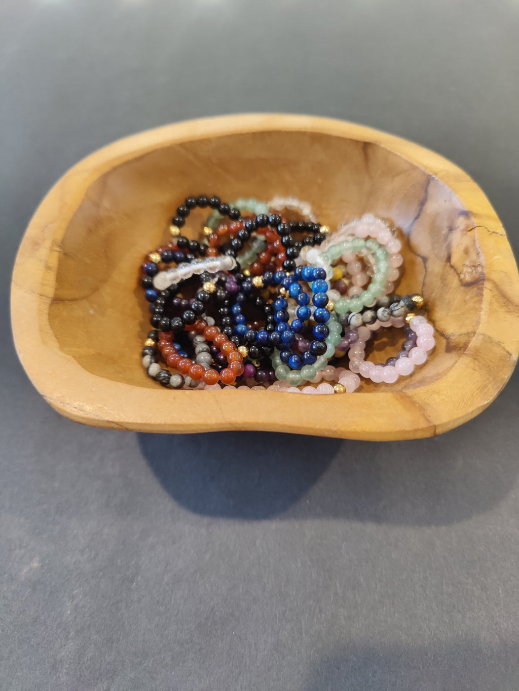 Beaded 4mm Stone Ring | Jewelry | Wiccan Center