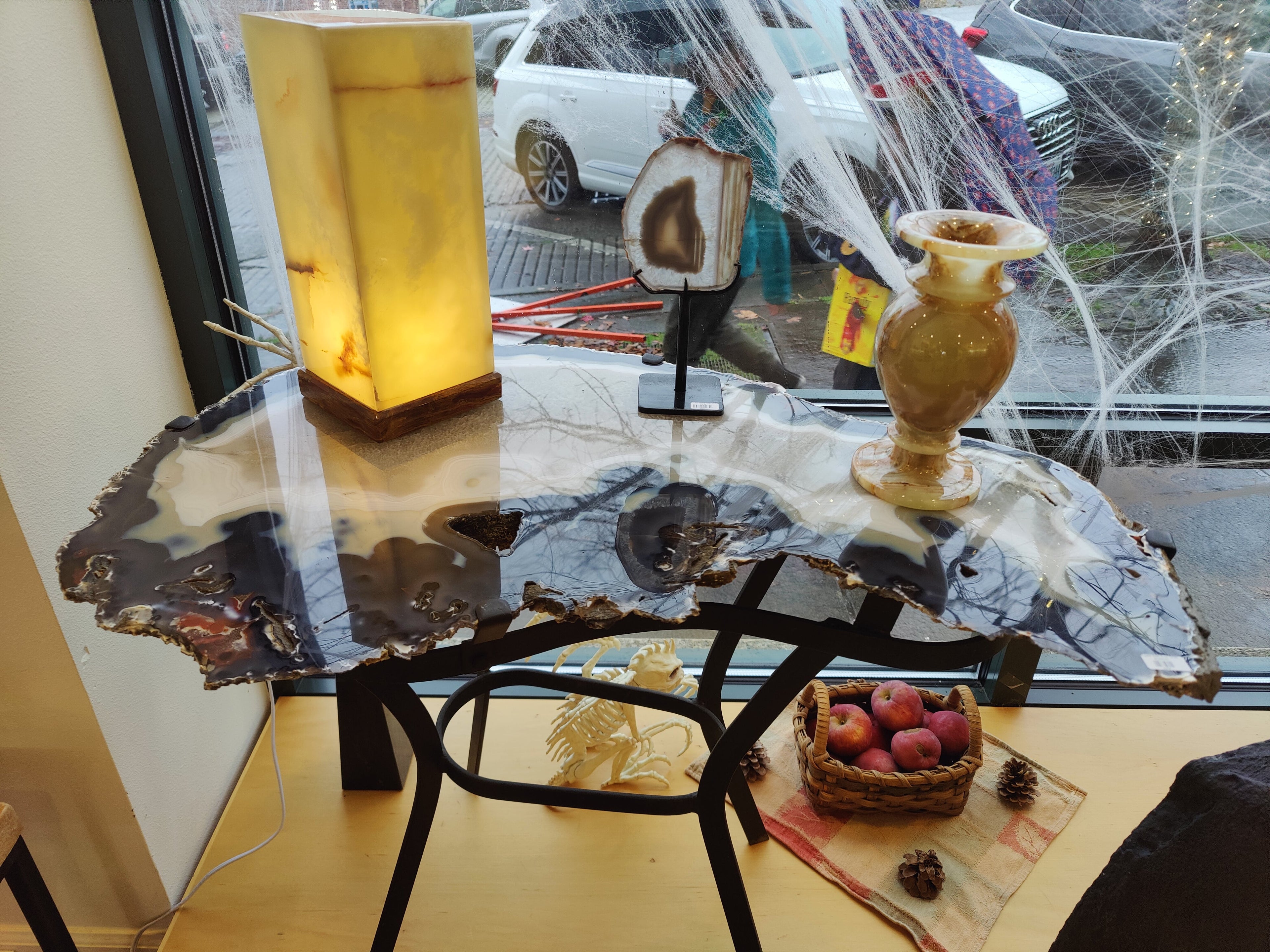 Agate Slab End Table | Furniture | Wiccan Center