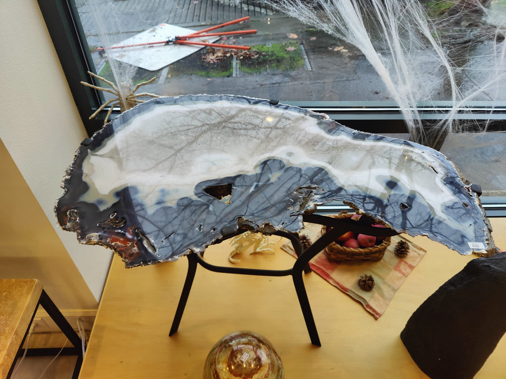 Agate Slab End Table | Furniture | Wiccan Center
