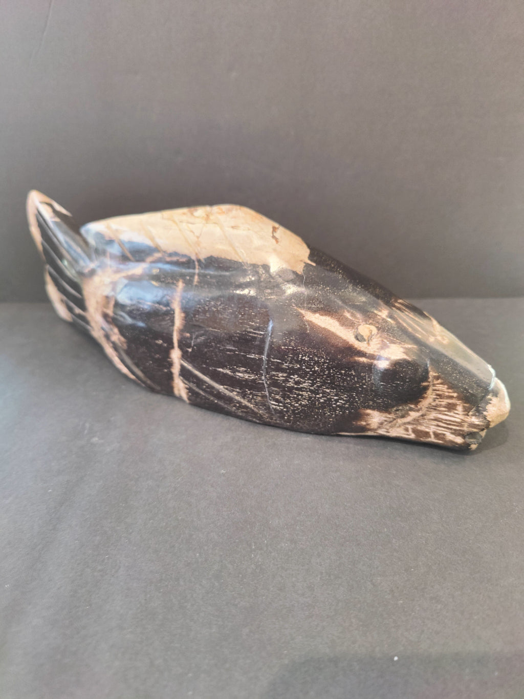 Petrified Wood Fish Sculpture | Lapidary | Wiccan Center