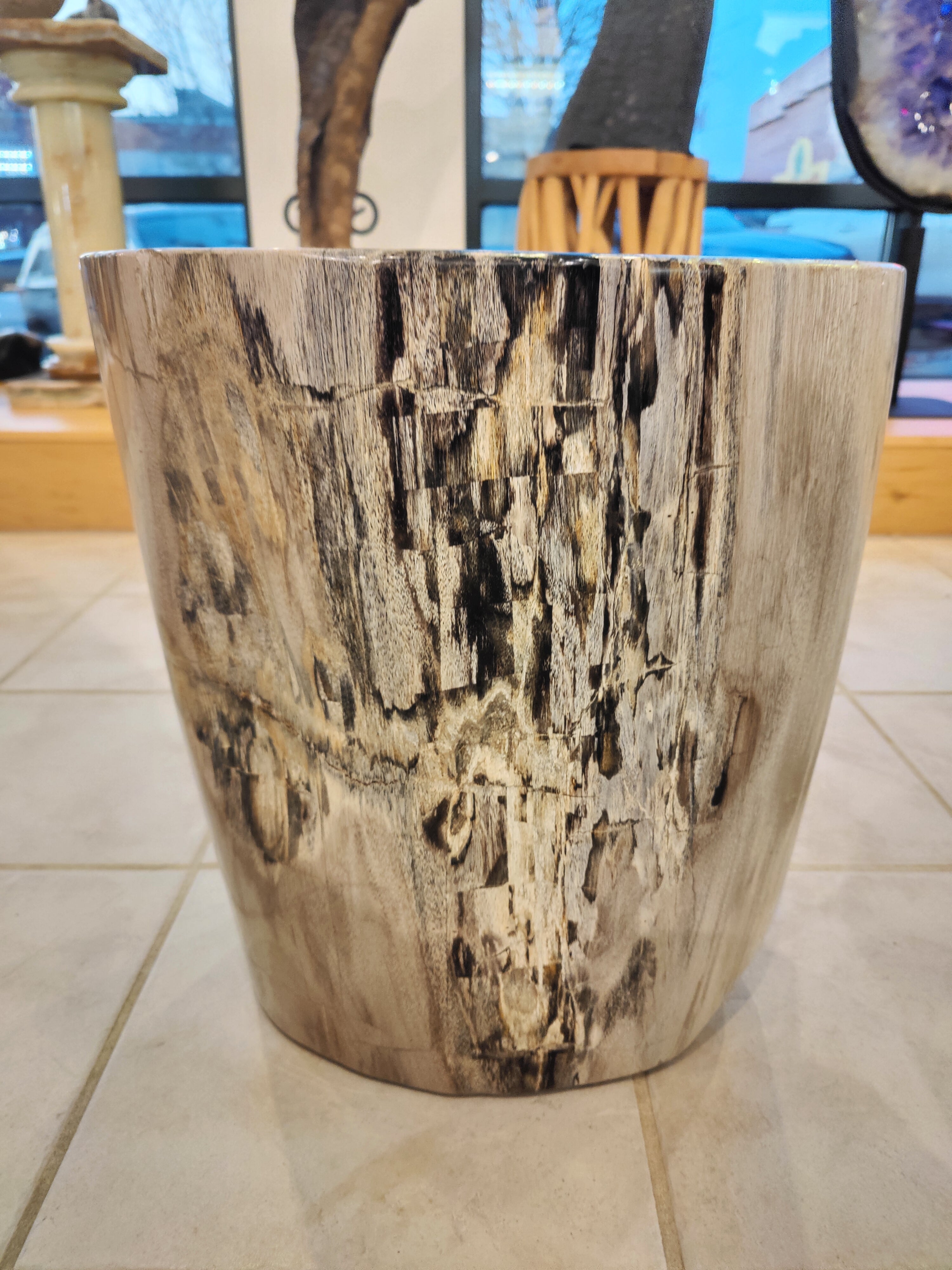 Petrified Wood Pedestal | Lapidary | Wiccan Center
