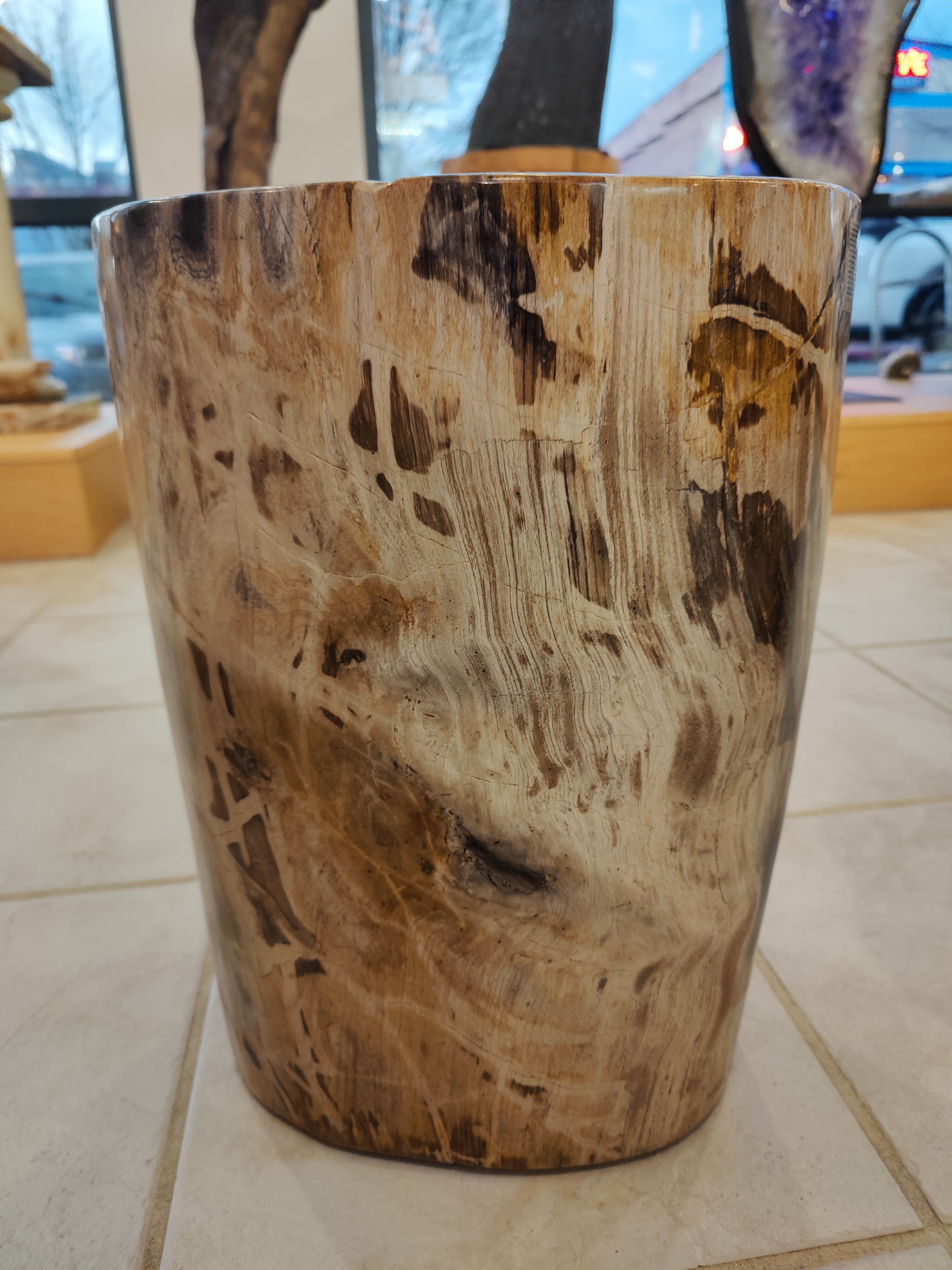 Petrified Wood Pedestal | Lapidary | Wiccan Center