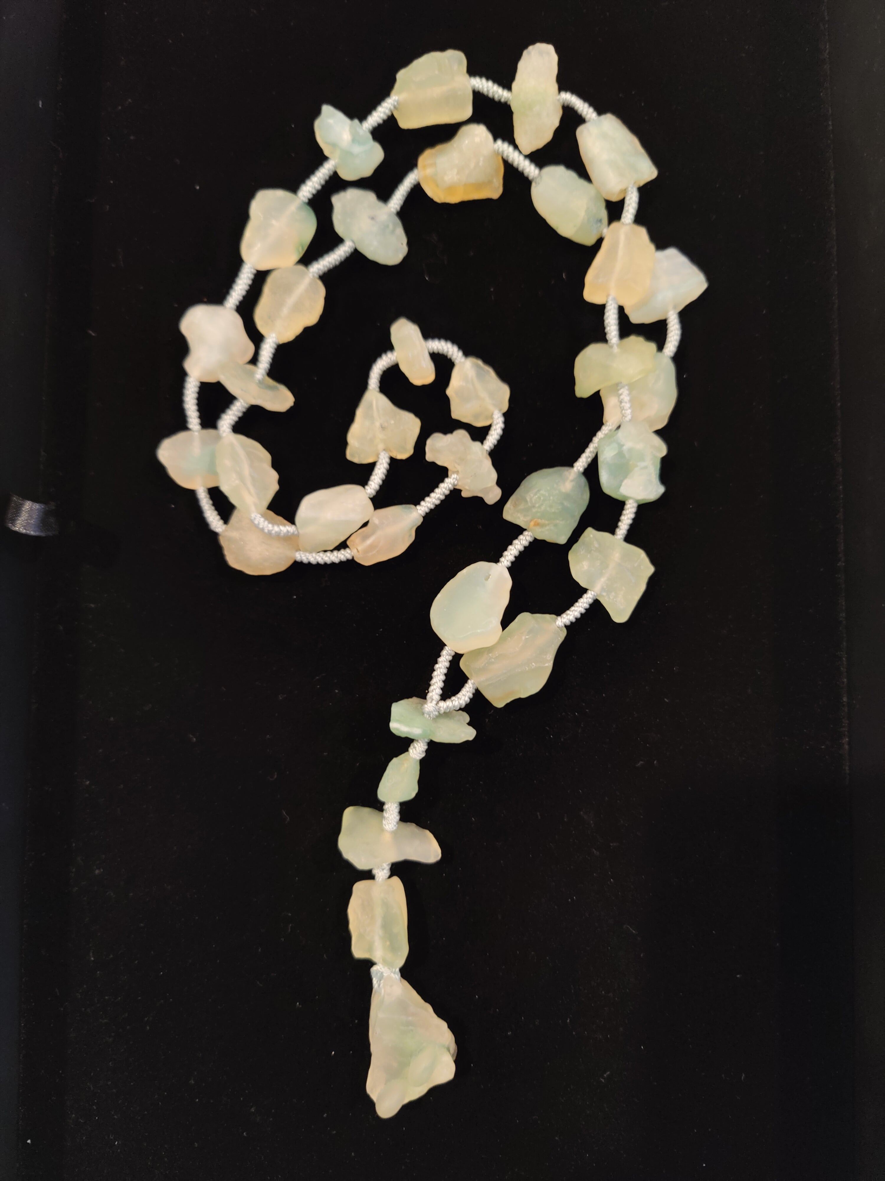 Gobi Desert Green Moss Agate Raw Stone Necklace and Pendant | Jewelry | Wiccan Center