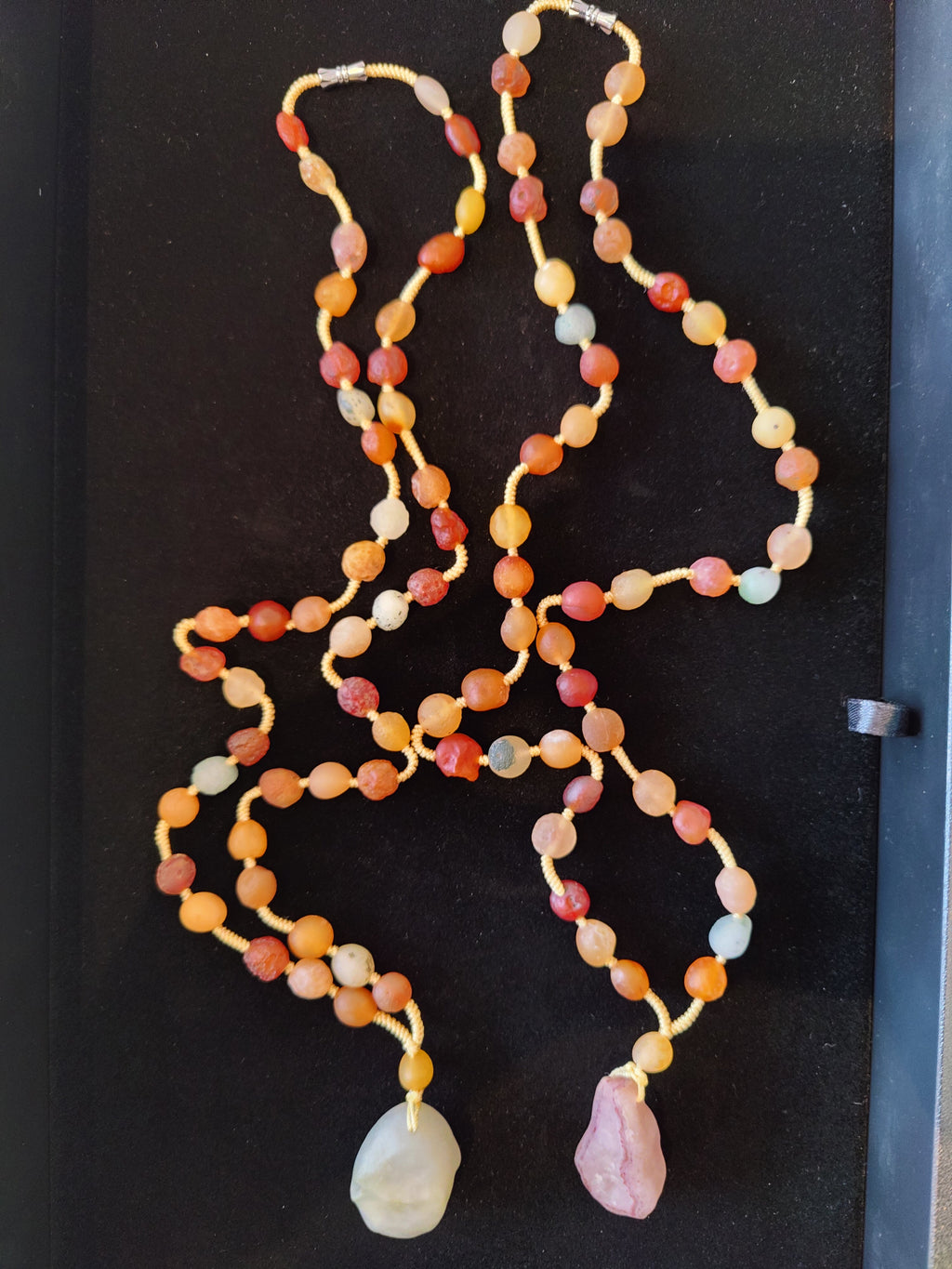 Gobi Desert Agate Bead Necklace with Agate Pendant | Jewelry | Wiccan Center