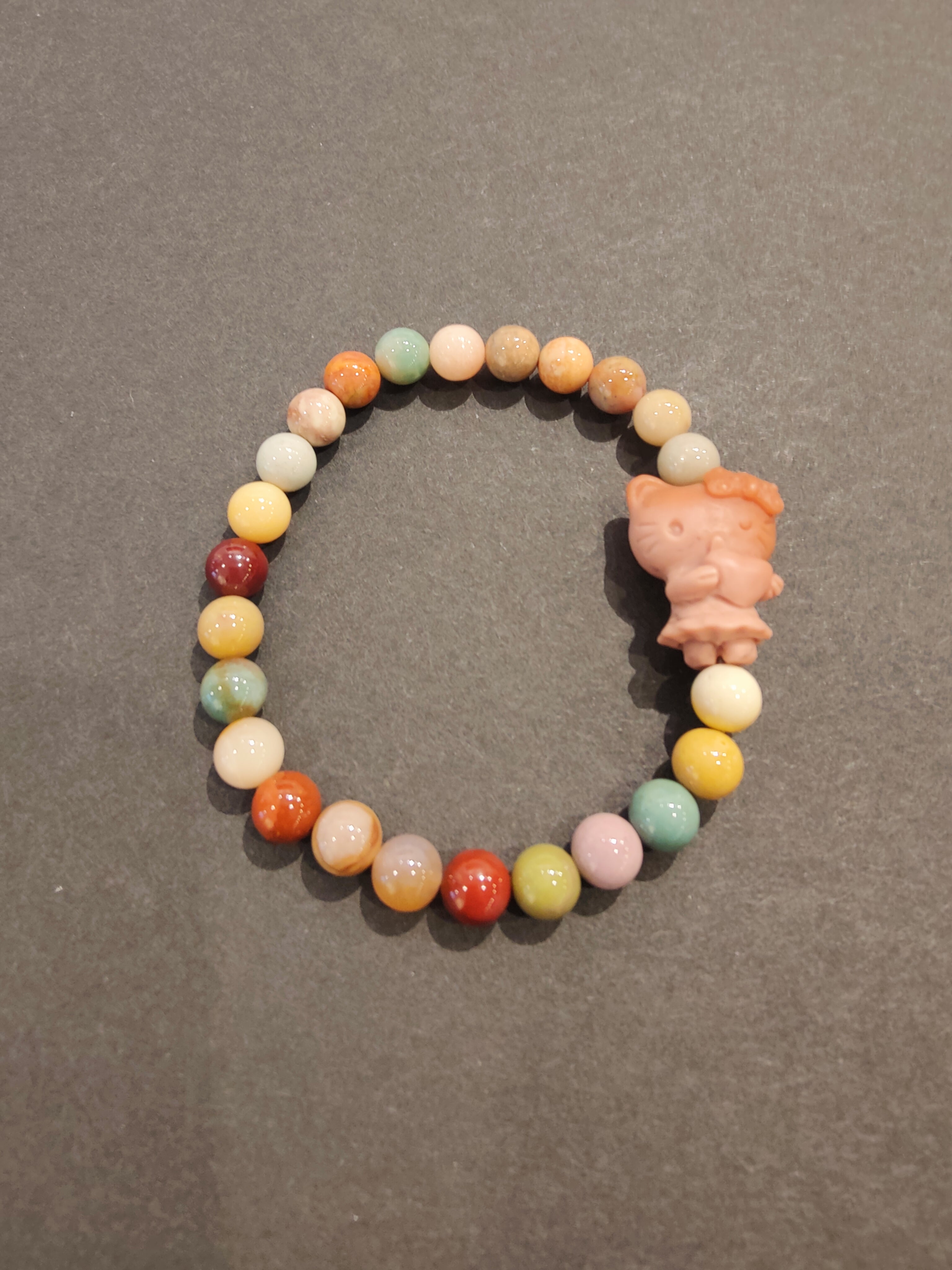 Jasper Multi-Color Bead Bracelet with Animal Charm | Jewelry | Wiccan Center