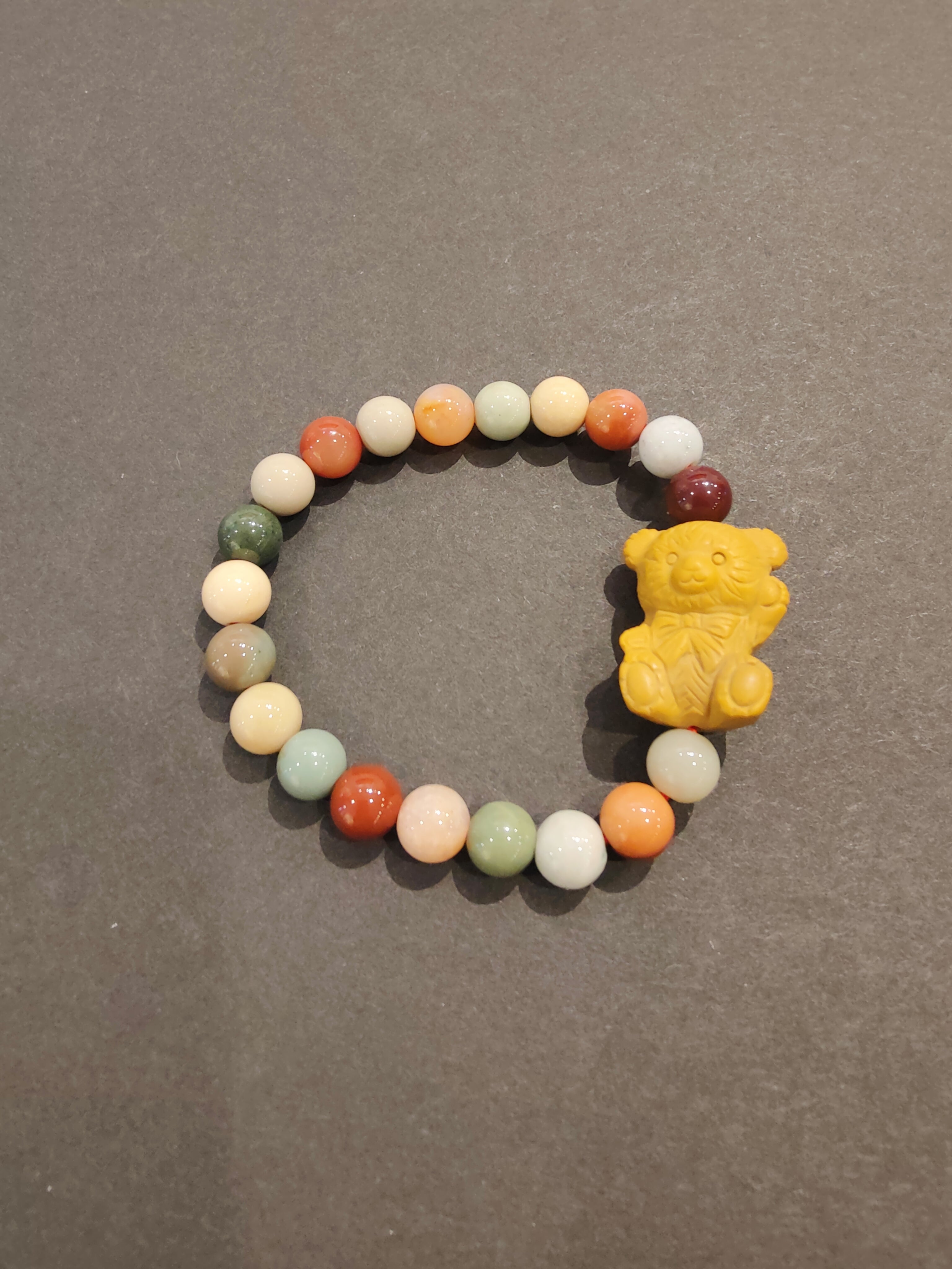 Jasper Multi-Color Bead Bracelet with Animal Charm | Jewelry | Wiccan Center