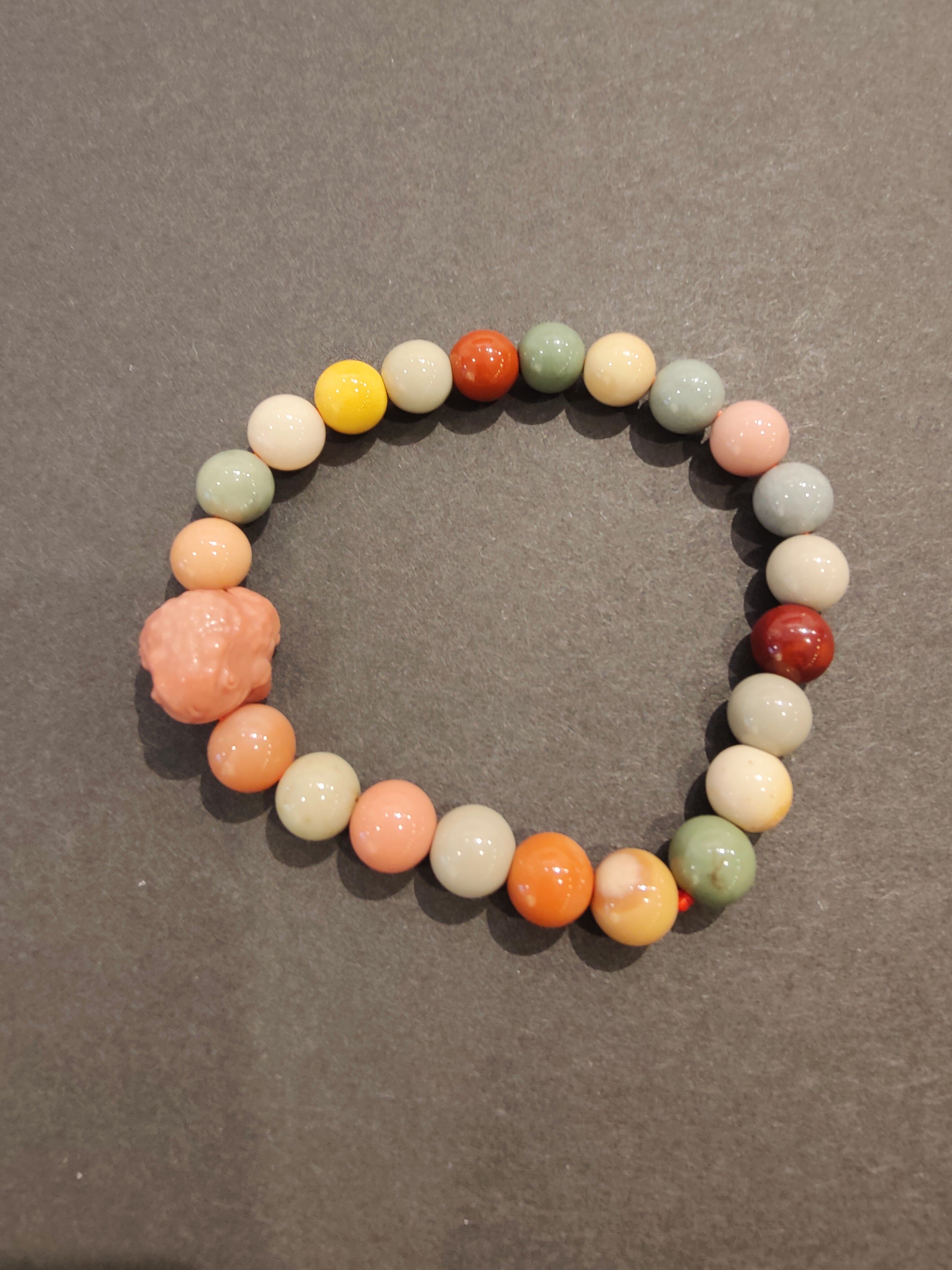 Jasper Multi-Color Bead Bracelet with Animal Charm | Jewelry | Wiccan Center