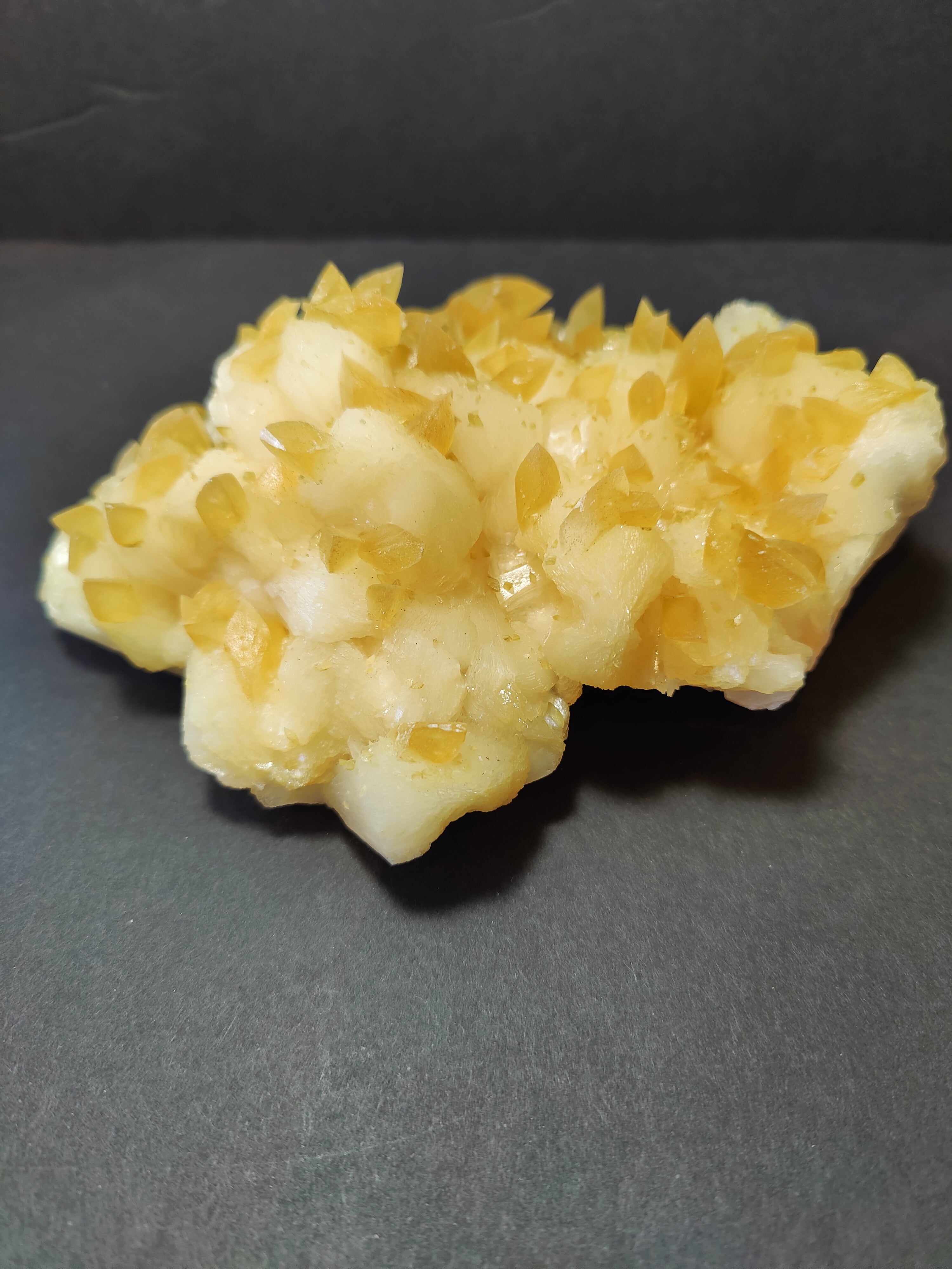 Golden Calcite Crystal Cluster | Minerals | Wiccan Center