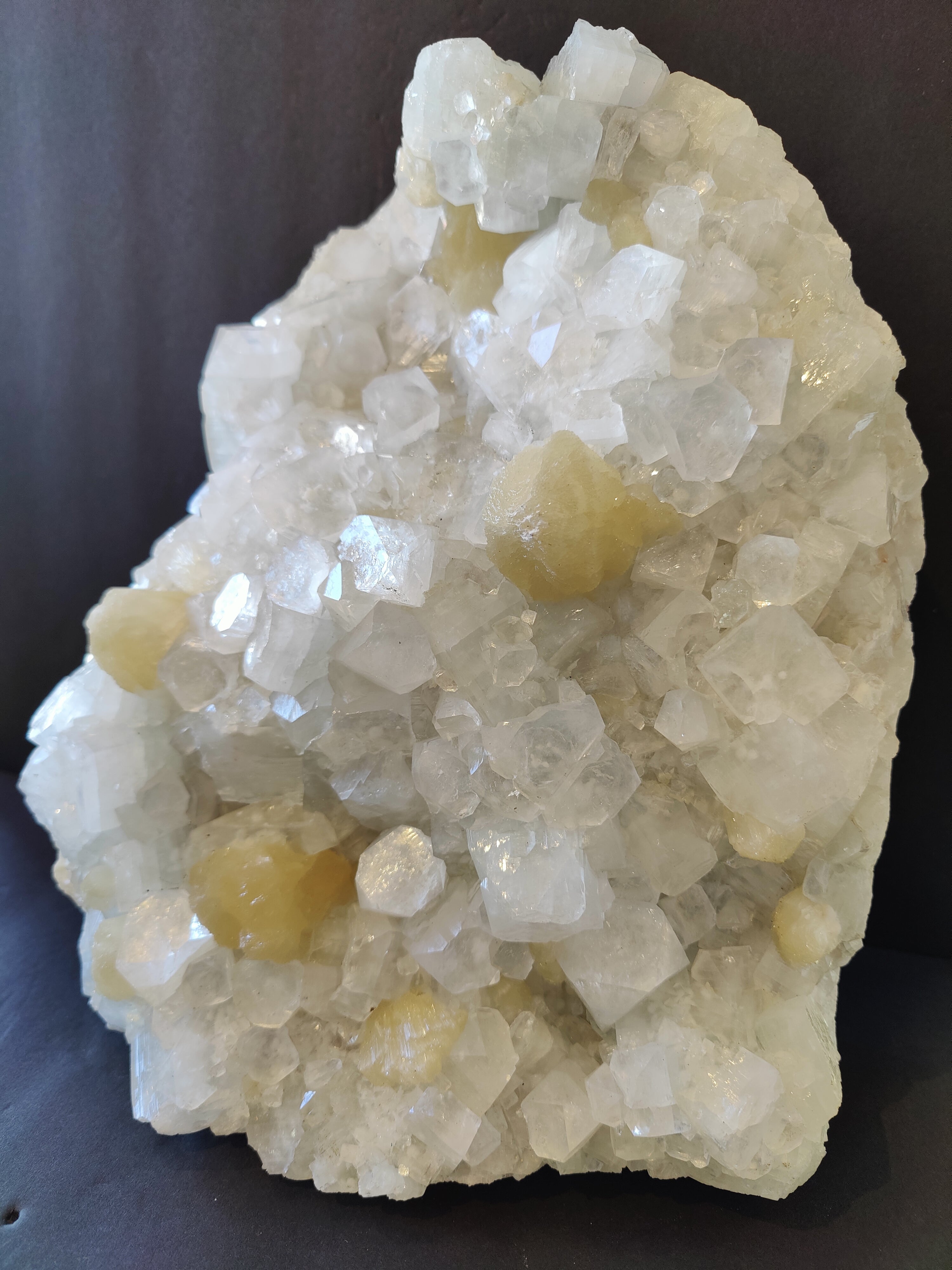 Clear Apophyllite with Stilbite Cabinet Specimen 10.8Kg | Minerals | Wiccan Center