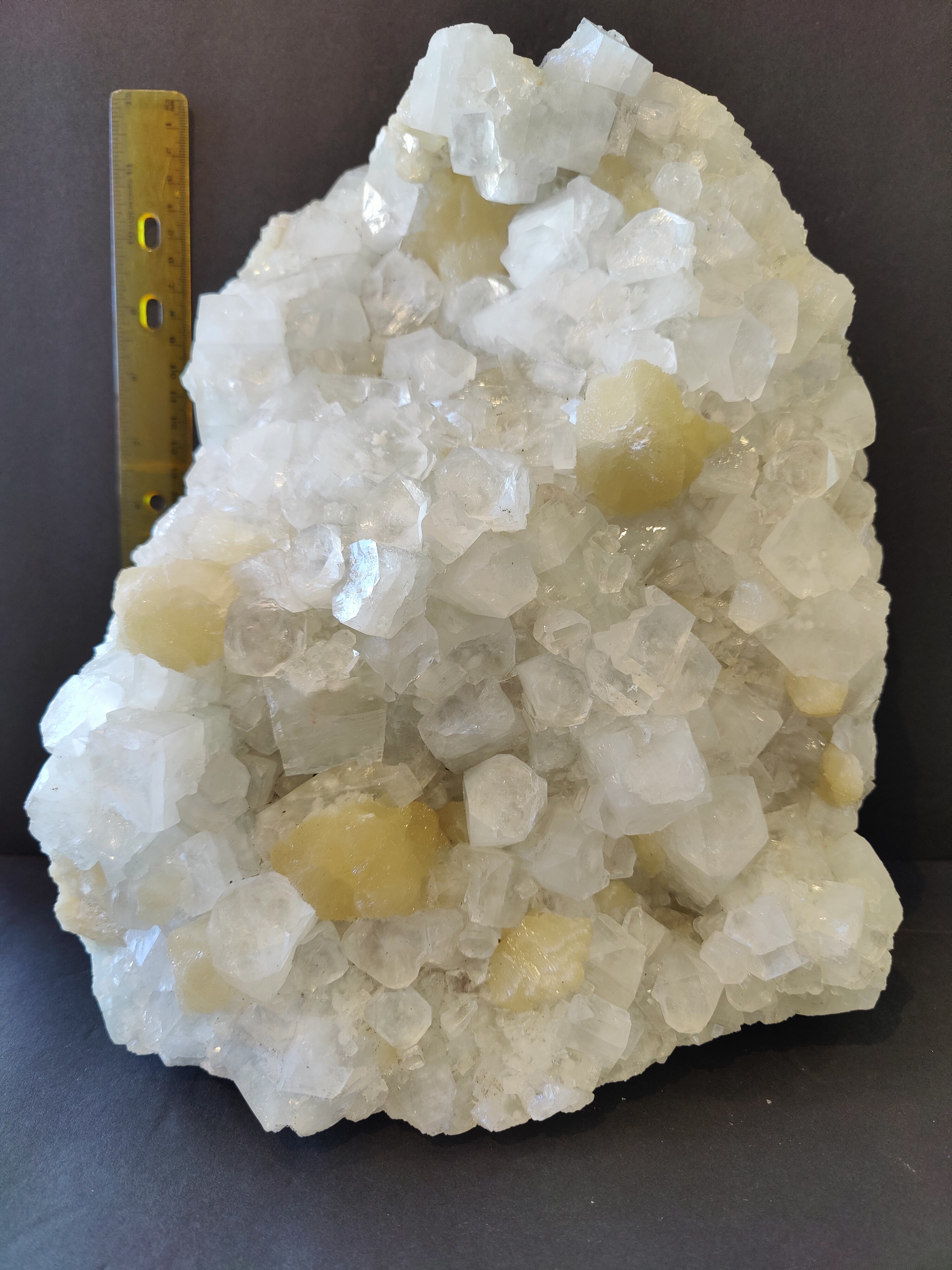 Clear Apophyllite with Stilbite Cabinet Specimen 10.8Kg | Minerals | Wiccan Center