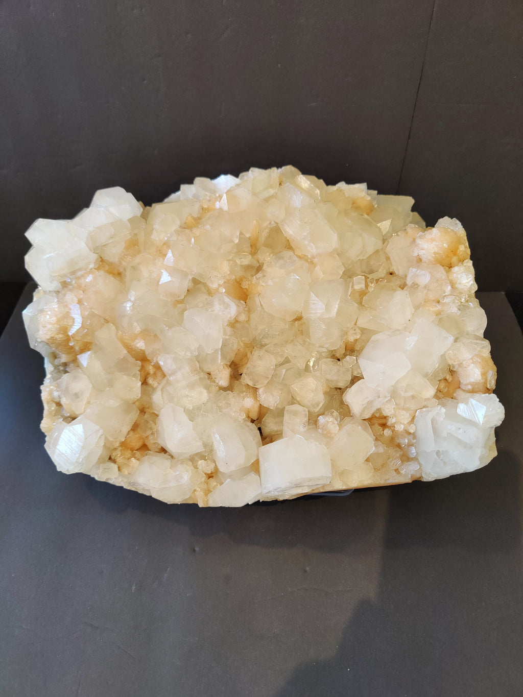 Clear Apophyllite with Peach Stilbite Cabinet Specimen 10kg | Minerals | Wiccan Center