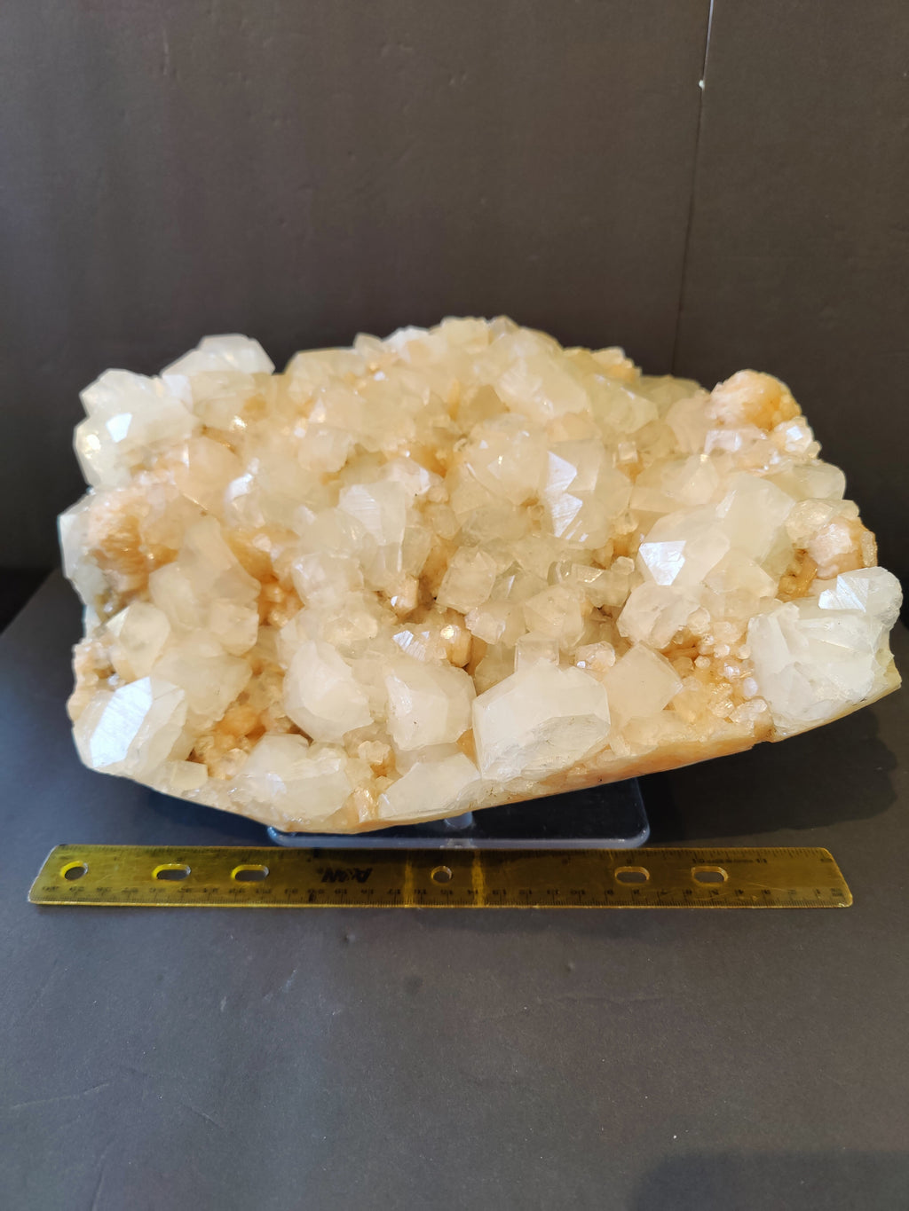 Clear Apophyllite with Peach Stilbite Cabinet Specimen 10kg | Minerals | Wiccan Center
