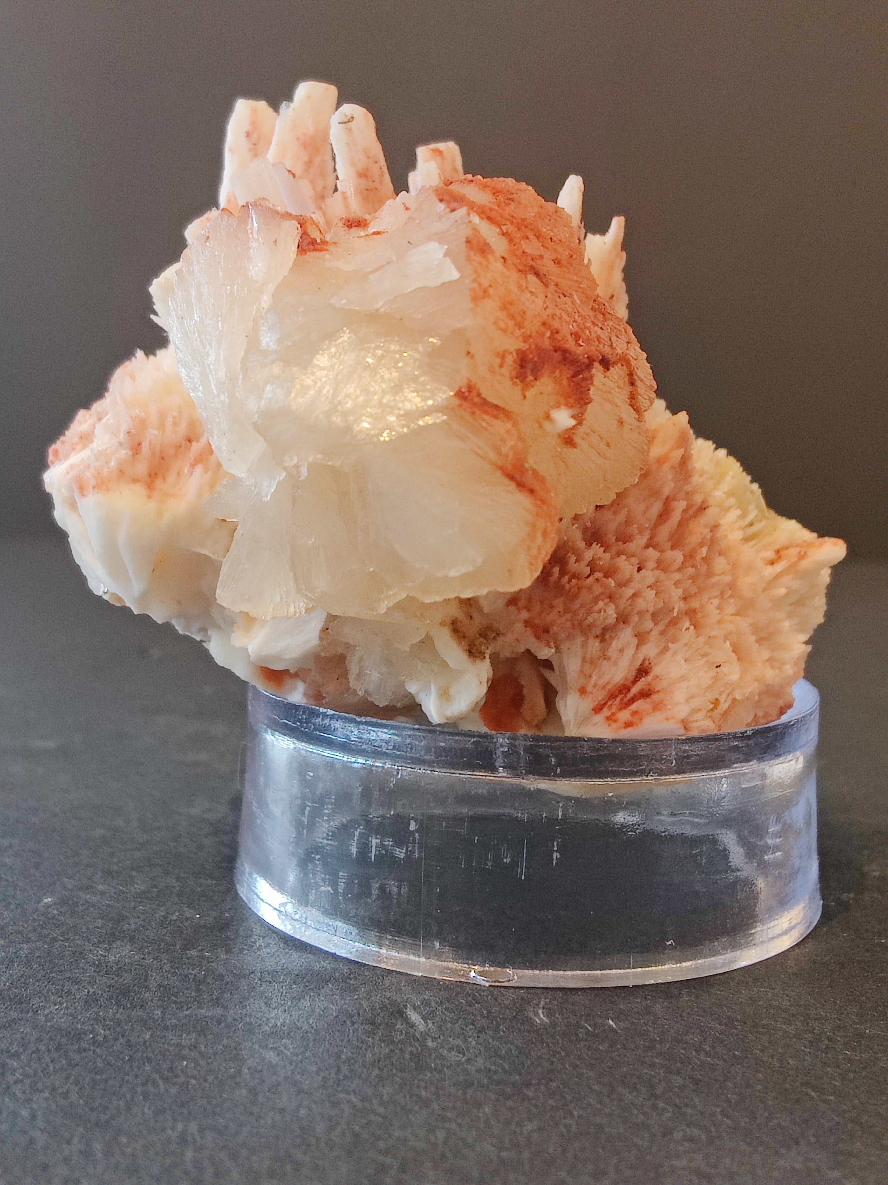 Red Mordenite with Stilbite Specimen 112g | Minerals | Wiccan Center