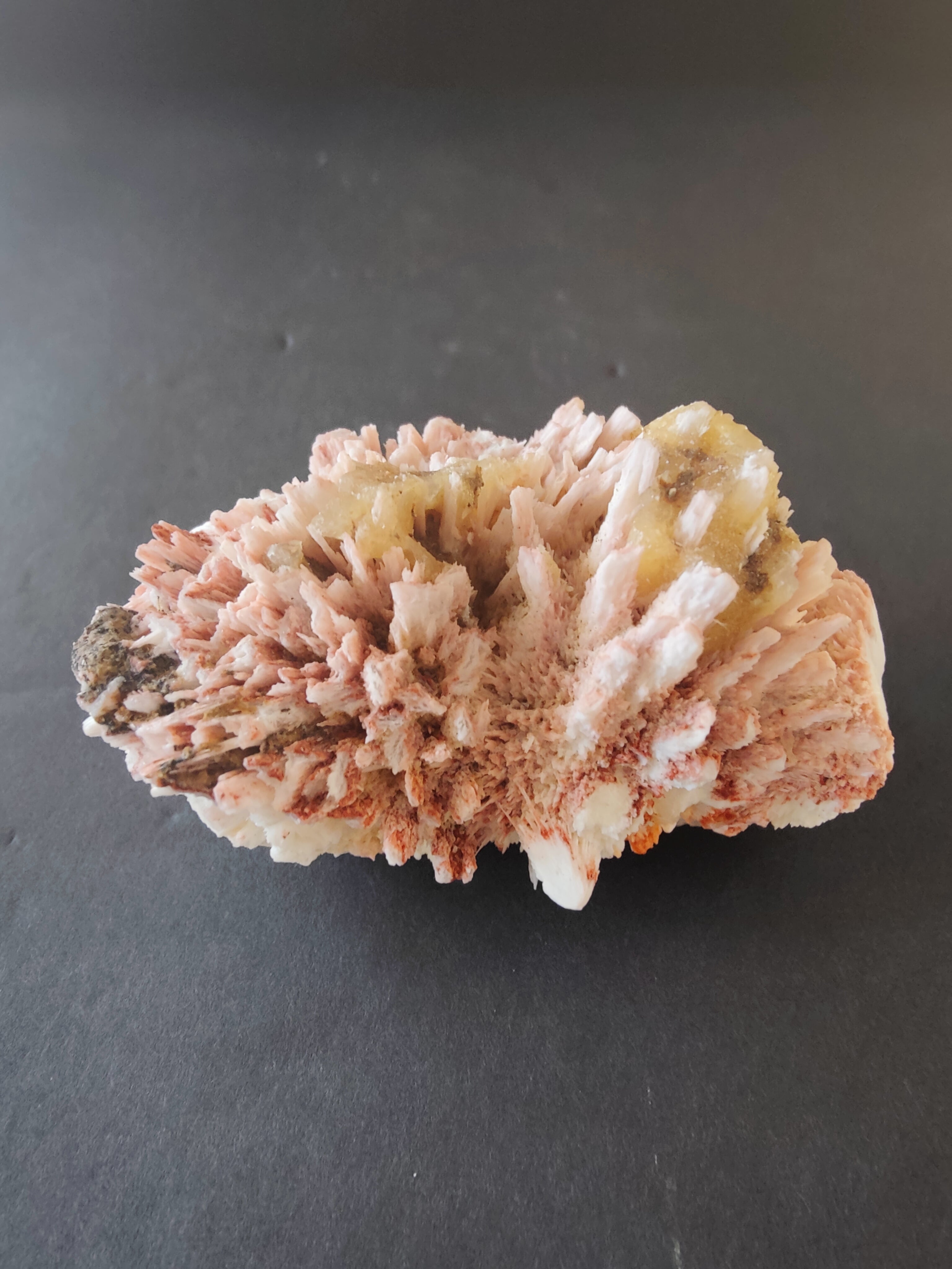 Red Mordenite with Stilbite Specimen 306g | Minerals | Wiccan Center