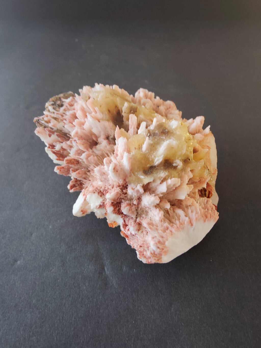 Red Mordenite with Stilbite Specimen 306g | Minerals | Wiccan Center