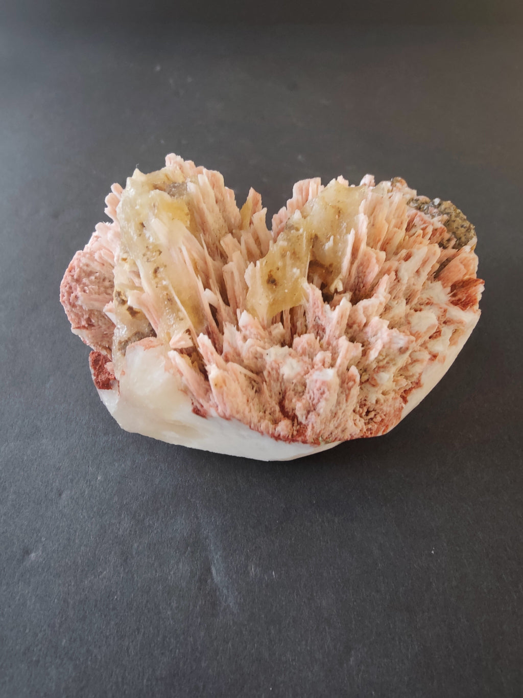 Red Mordenite with Stilbite Specimen 306g | Minerals | Wiccan Center