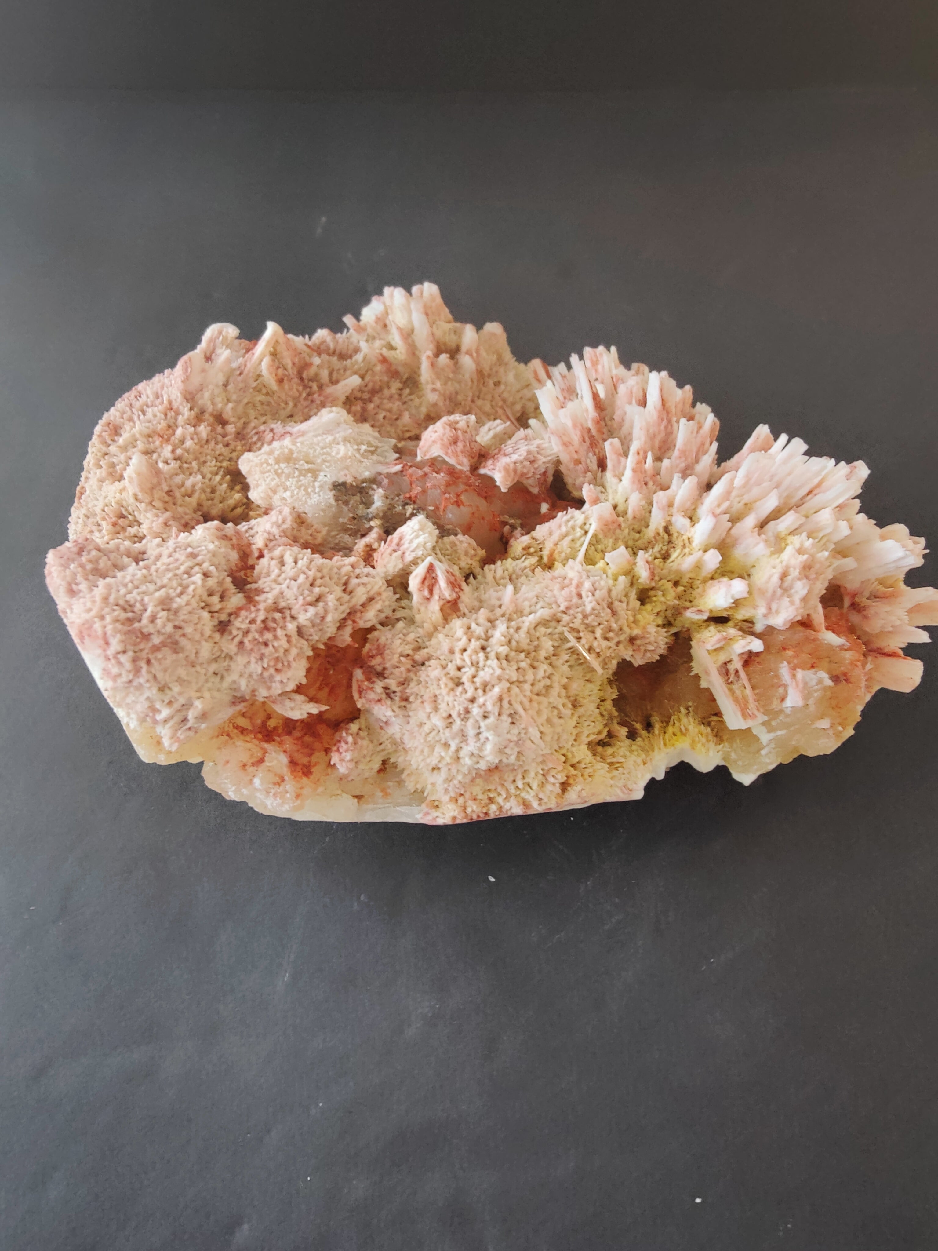 Red Mordenite with Stilbite Specimen 582g | Minerals | Wiccan Center