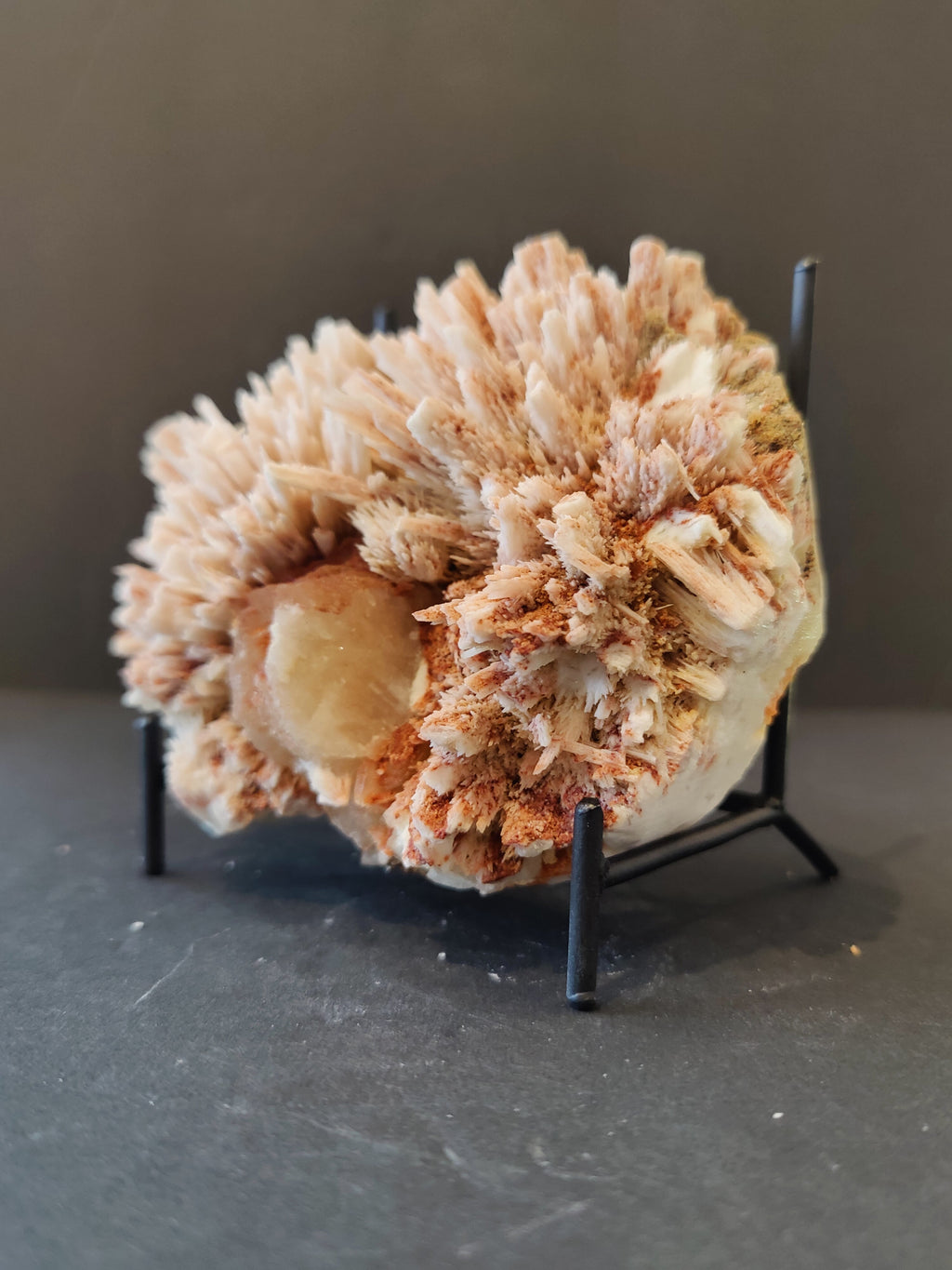Red Mordenite with Stilbite Specimen 582g | Minerals | Wiccan Center
