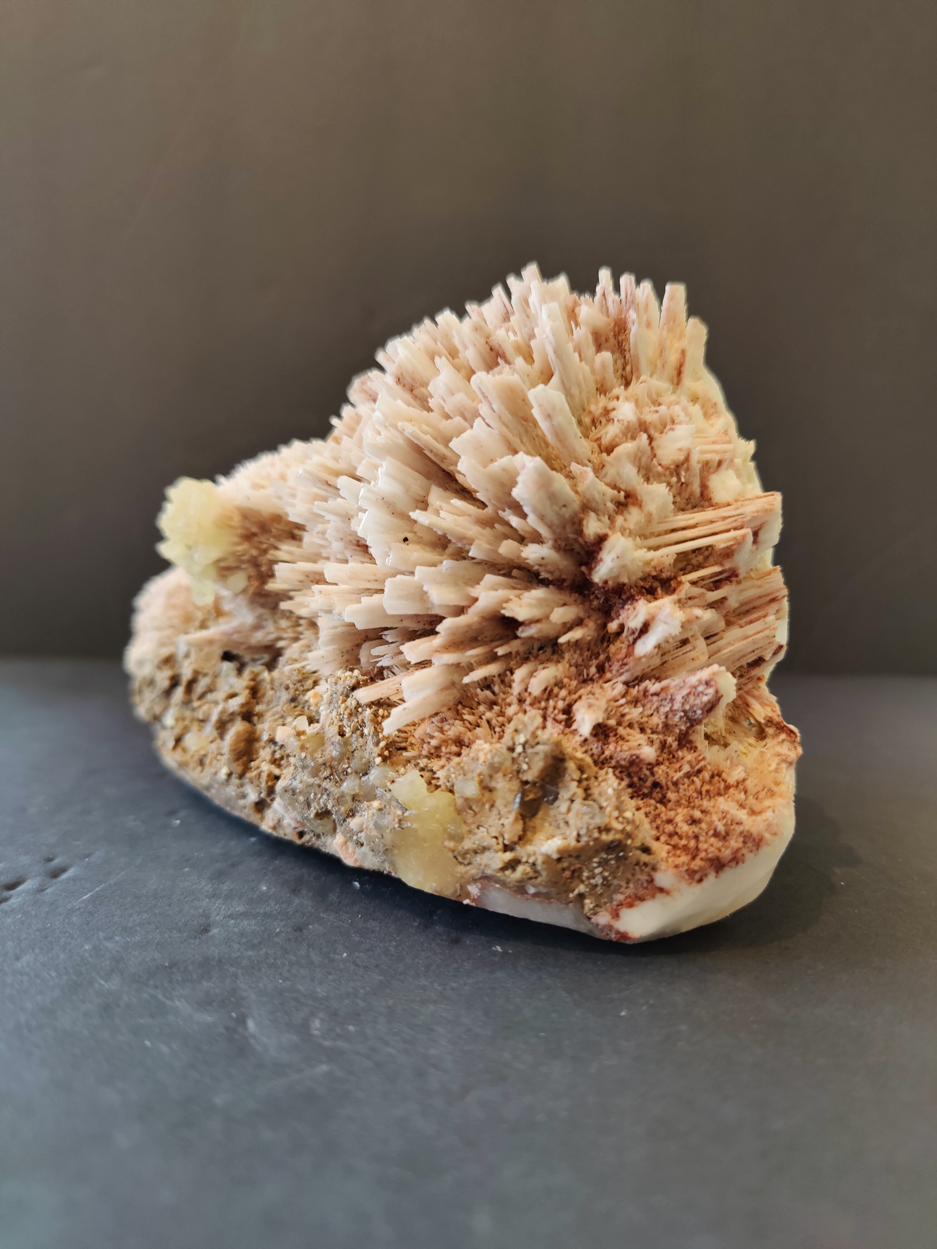Red Mordenite with Stilbite Specimen 796g | Minerals | Wiccan Center